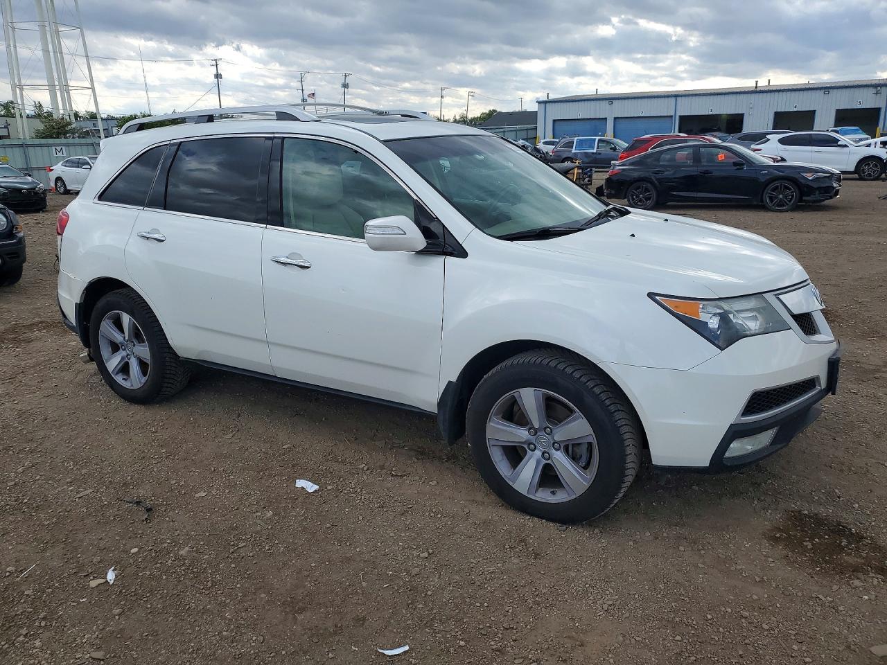 2013 Acura Mdx Technology White vin: 2HNYD2H3XDH518940