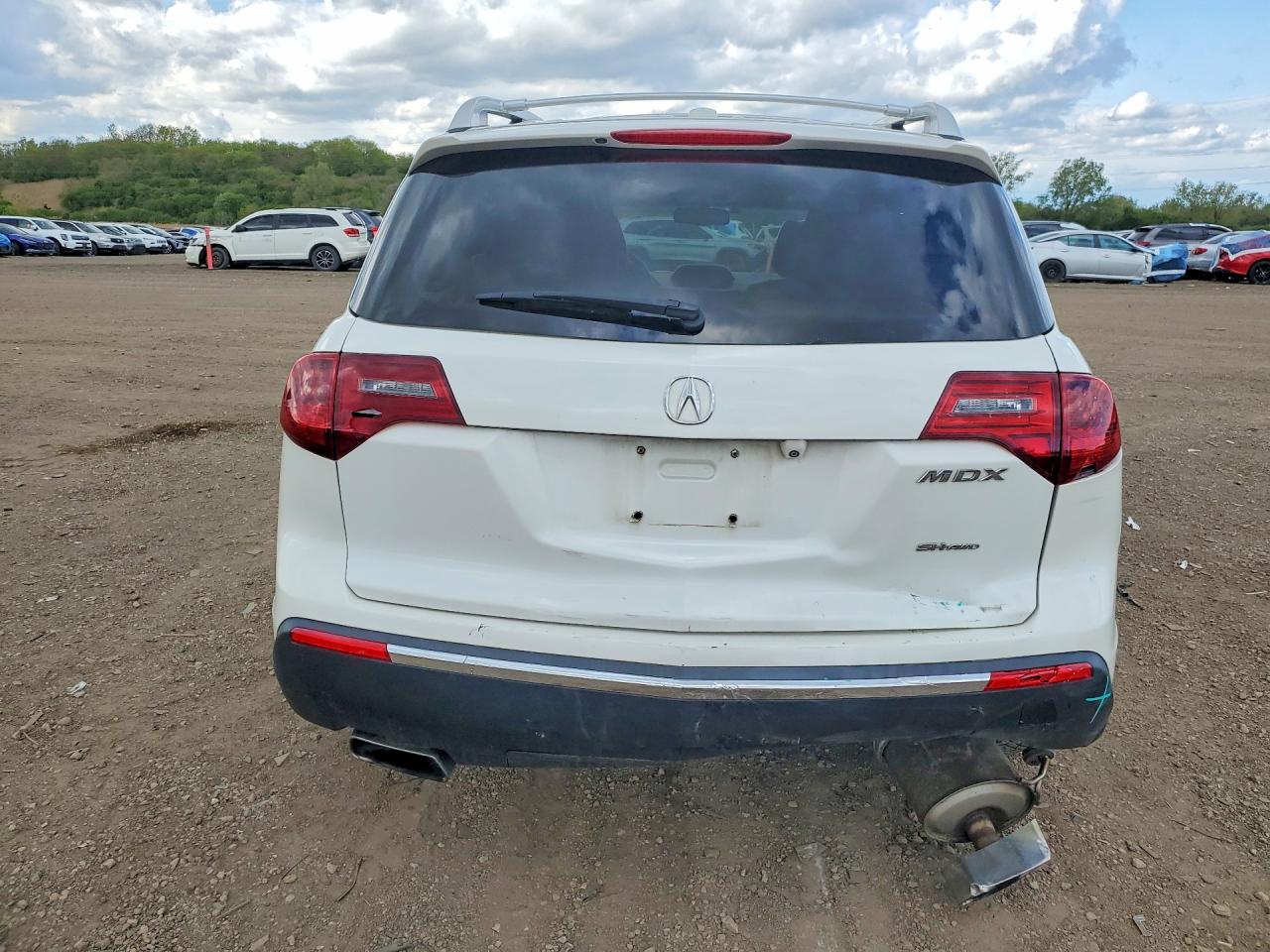 2013 Acura Mdx Technology White vin: 2HNYD2H3XDH518940