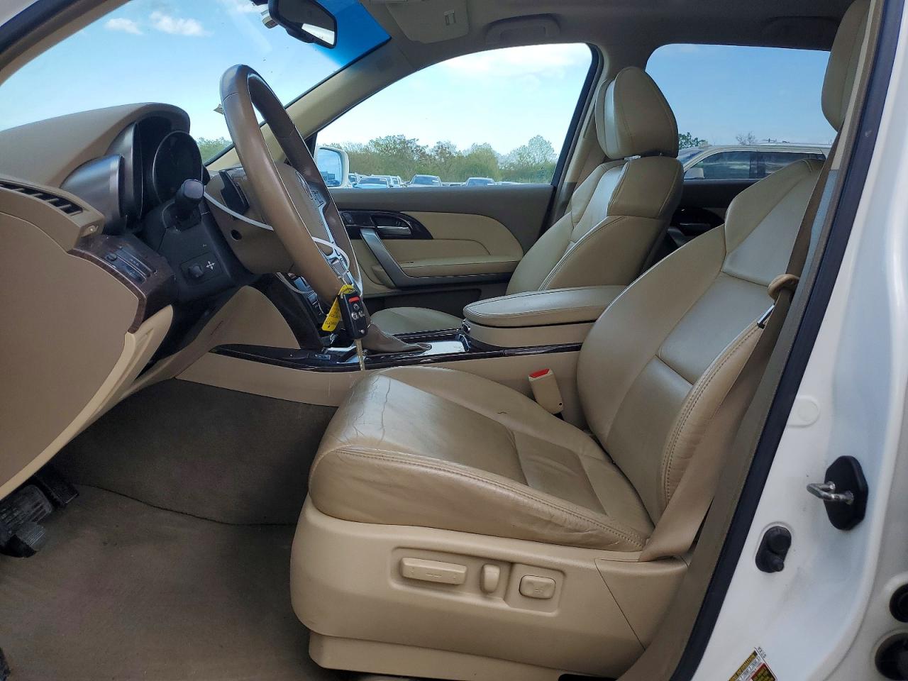 2013 Acura Mdx Technology White vin: 2HNYD2H3XDH518940