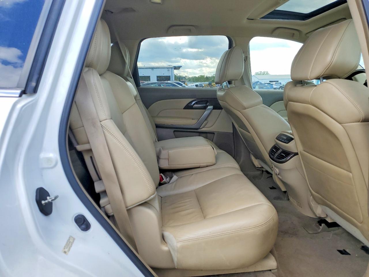 2013 Acura Mdx Technology White vin: 2HNYD2H3XDH518940