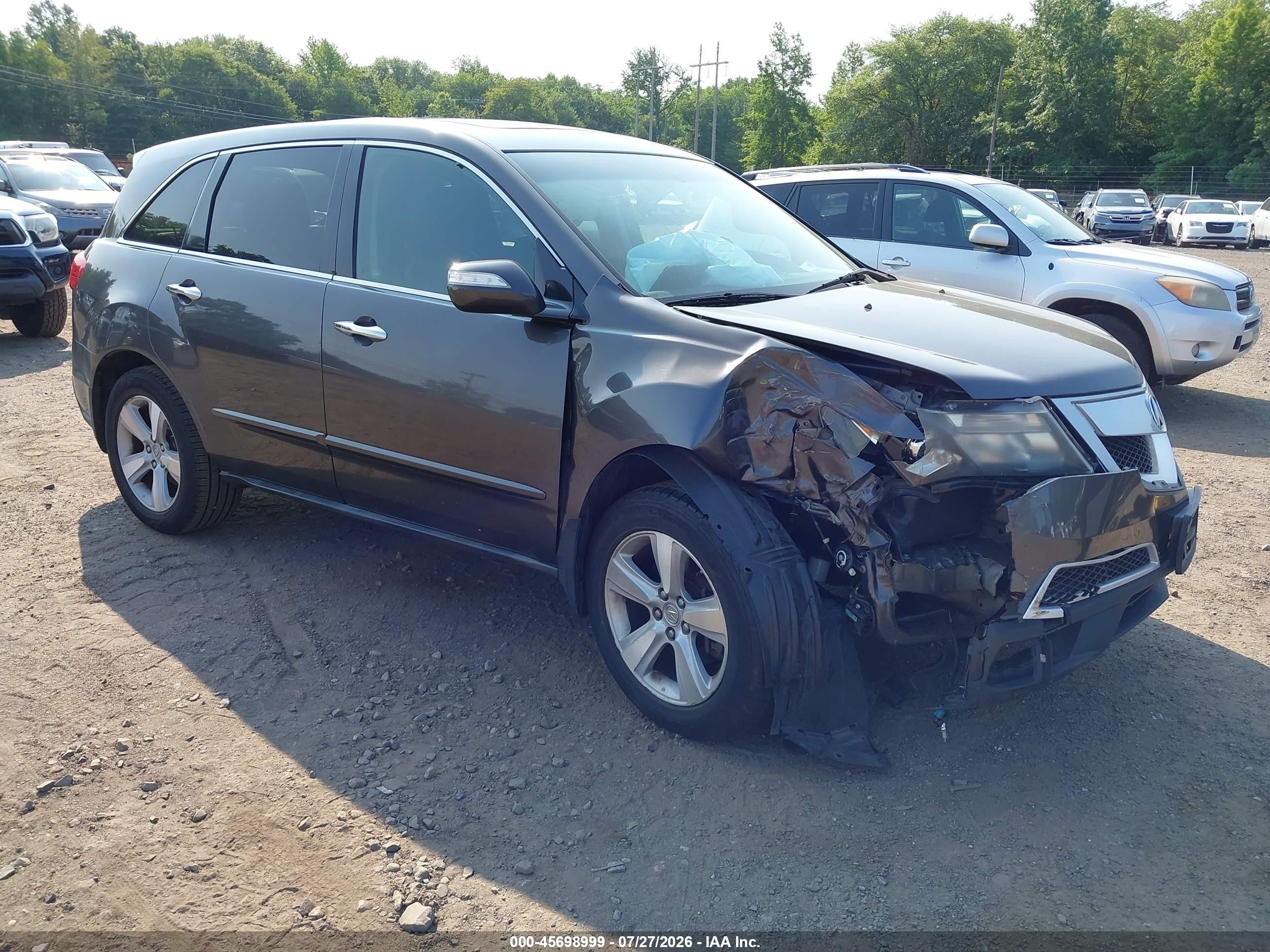 2010 Acura Mdx Technology Package Gray vin: 2HNYD2H41AH525697
