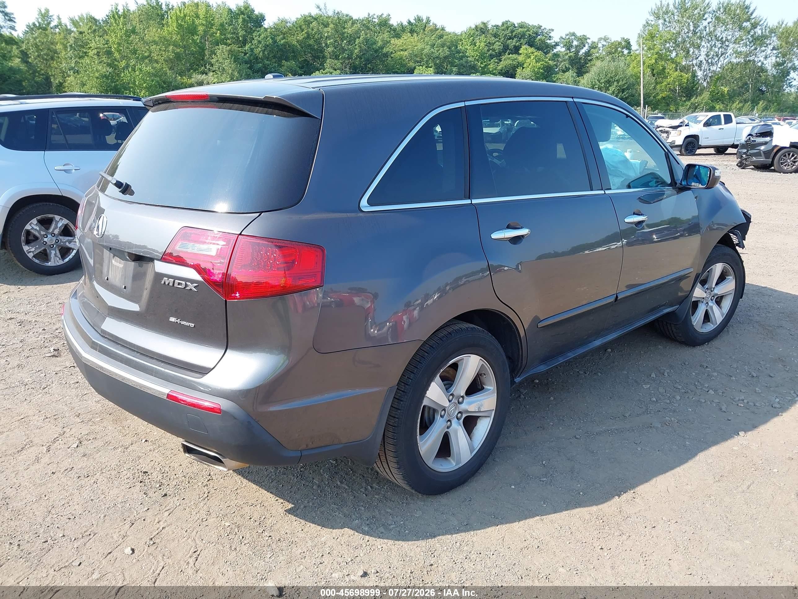 2010 Acura Mdx Technology Package Gray vin: 2HNYD2H41AH525697