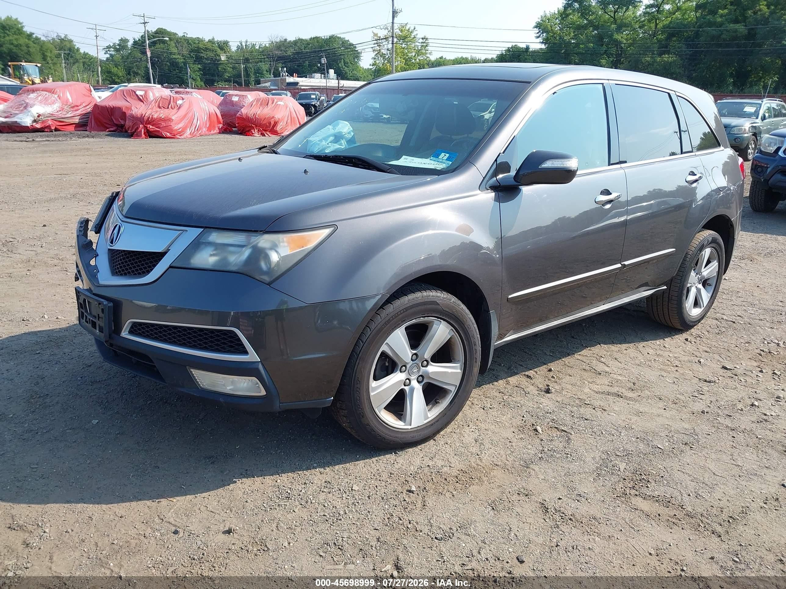 2010 Acura Mdx Technology Package Gray vin: 2HNYD2H41AH525697
