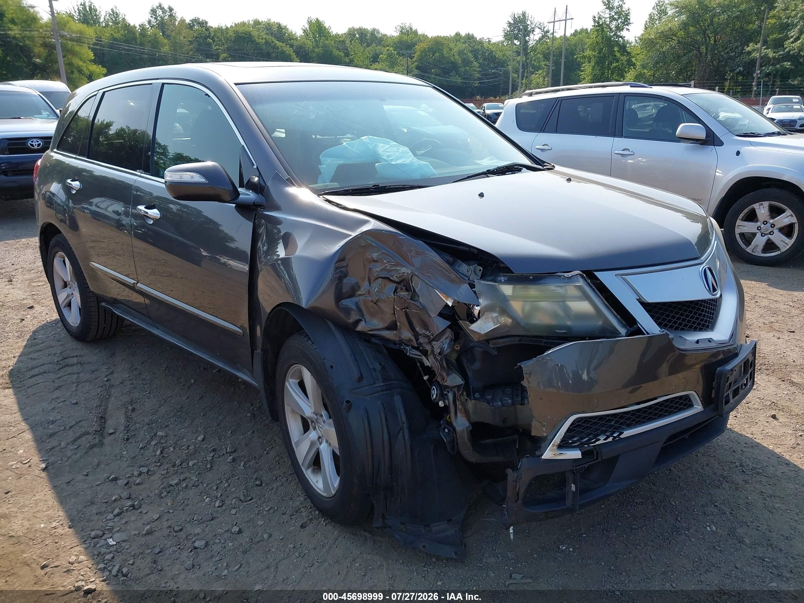 2010 Acura Mdx Technology Package Gray vin: 2HNYD2H41AH525697