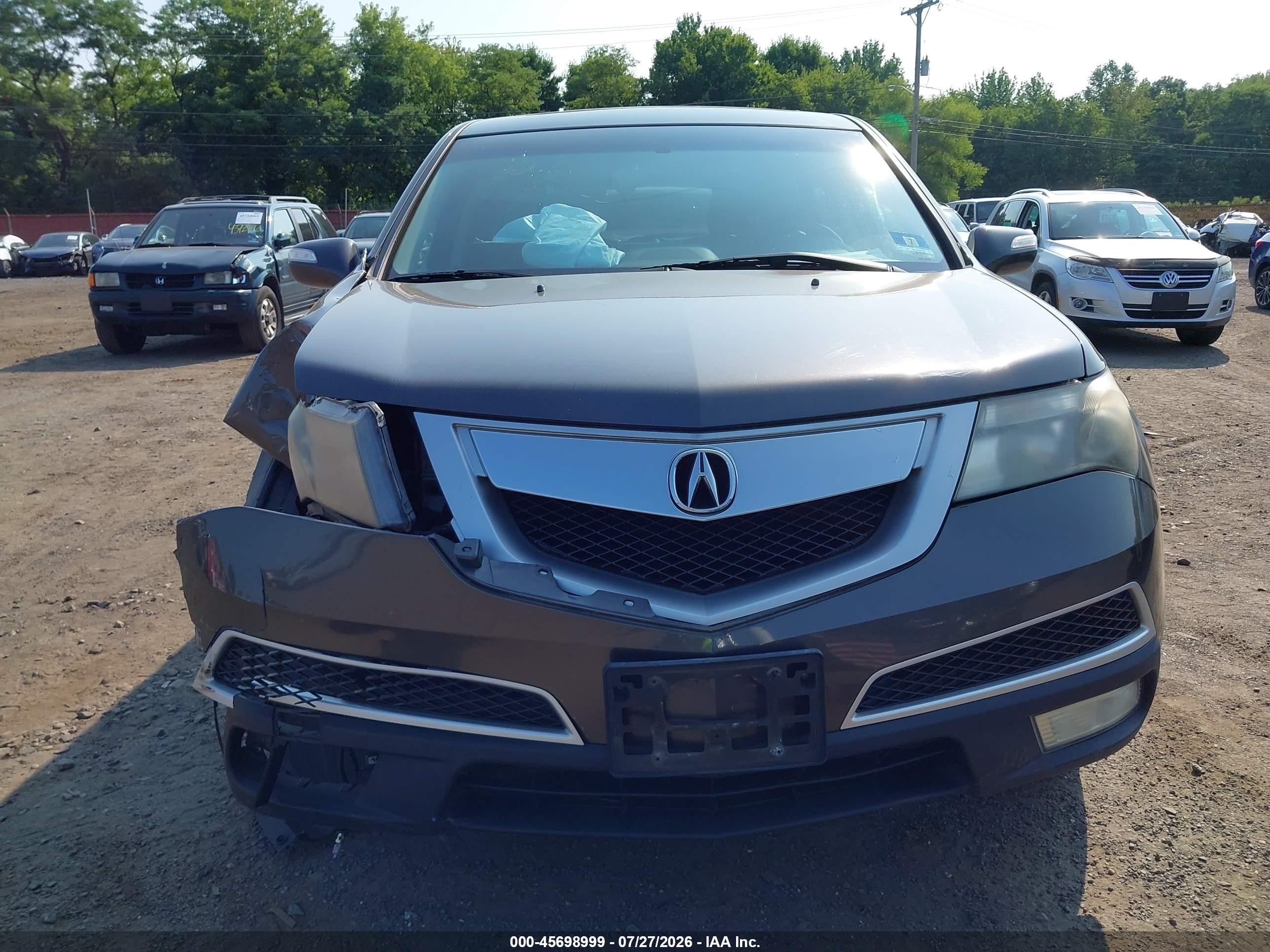 2010 Acura Mdx Technology Package Gray vin: 2HNYD2H41AH525697