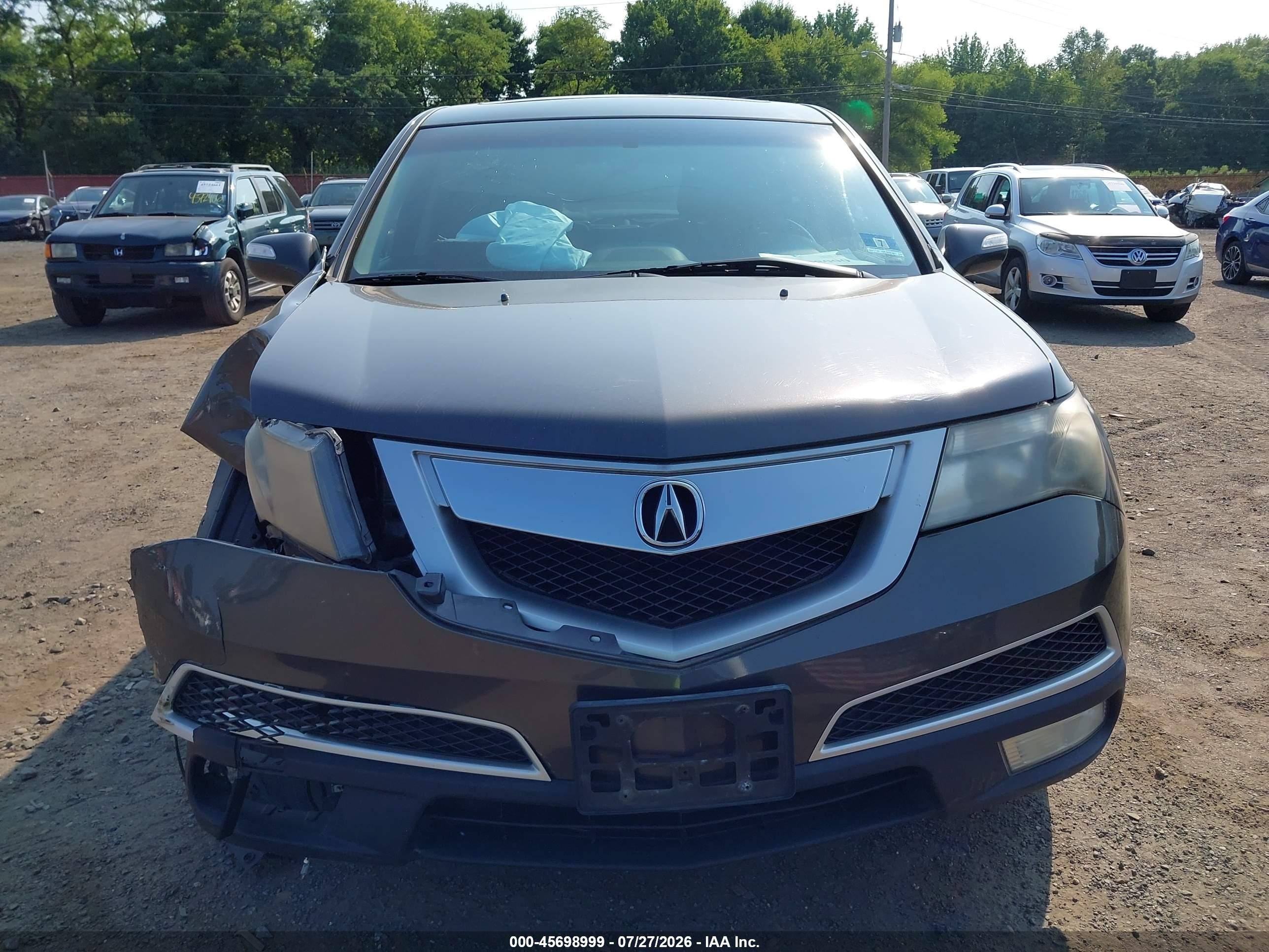 2010 Acura Mdx Technology Package Gray vin: 2HNYD2H41AH525697