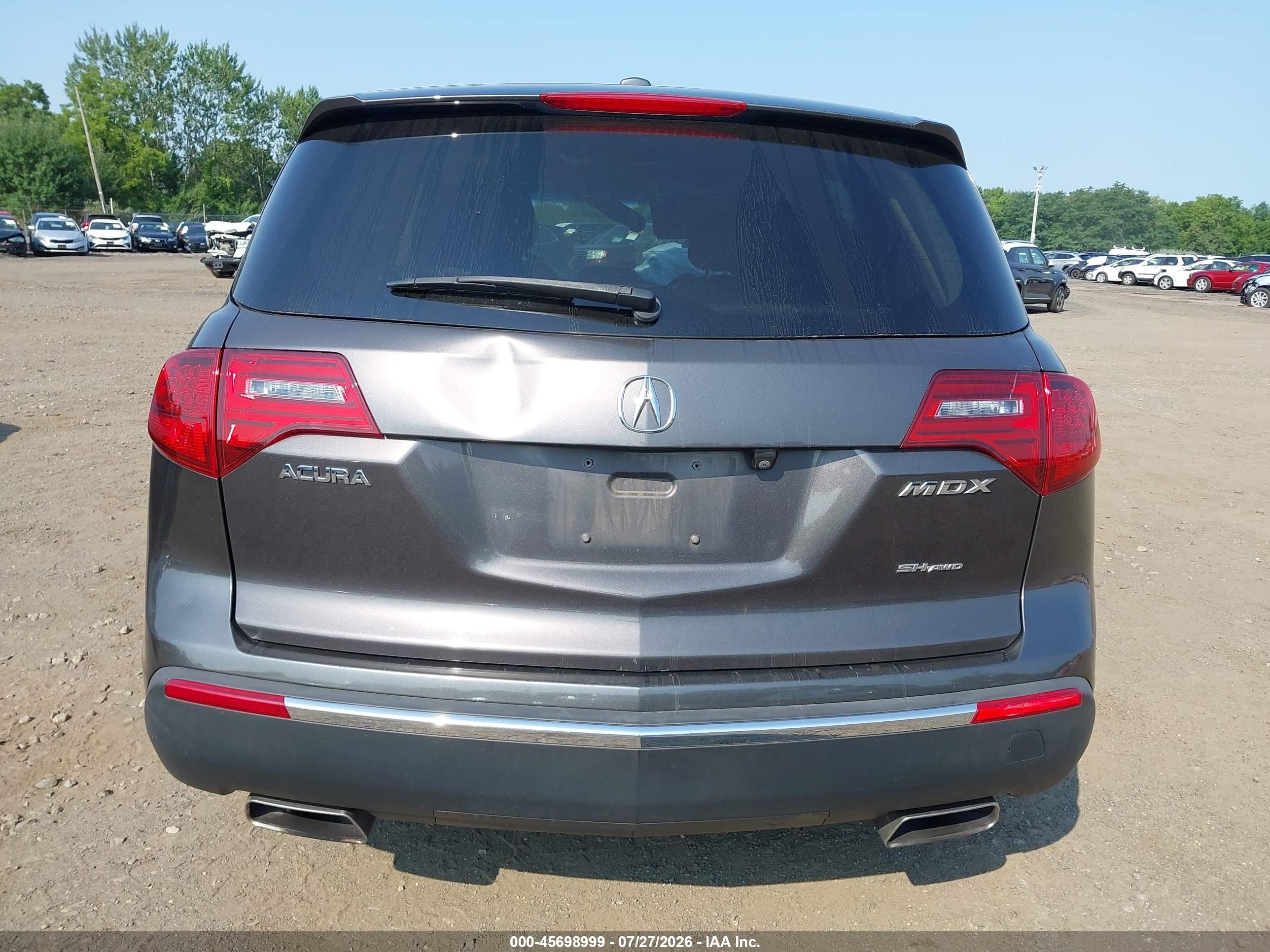 2010 Acura Mdx Technology Package Gray vin: 2HNYD2H41AH525697
