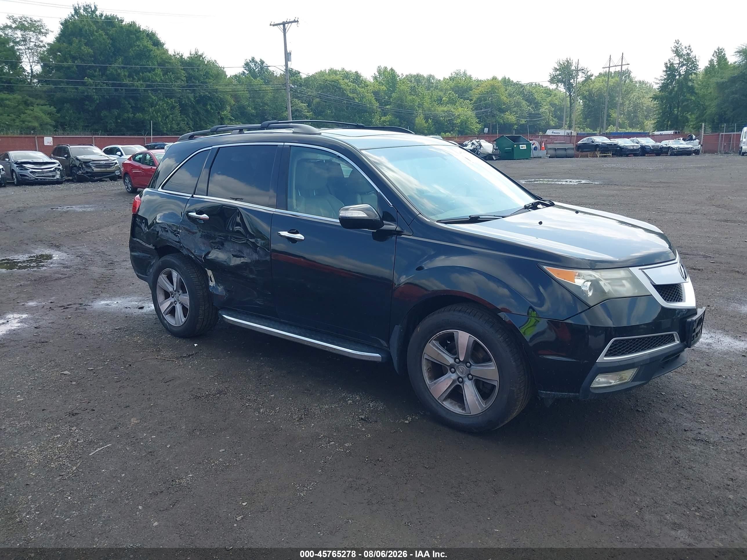 2011 Acura Mdx Technology Package Black vin: 2HNYD2H41BH542338