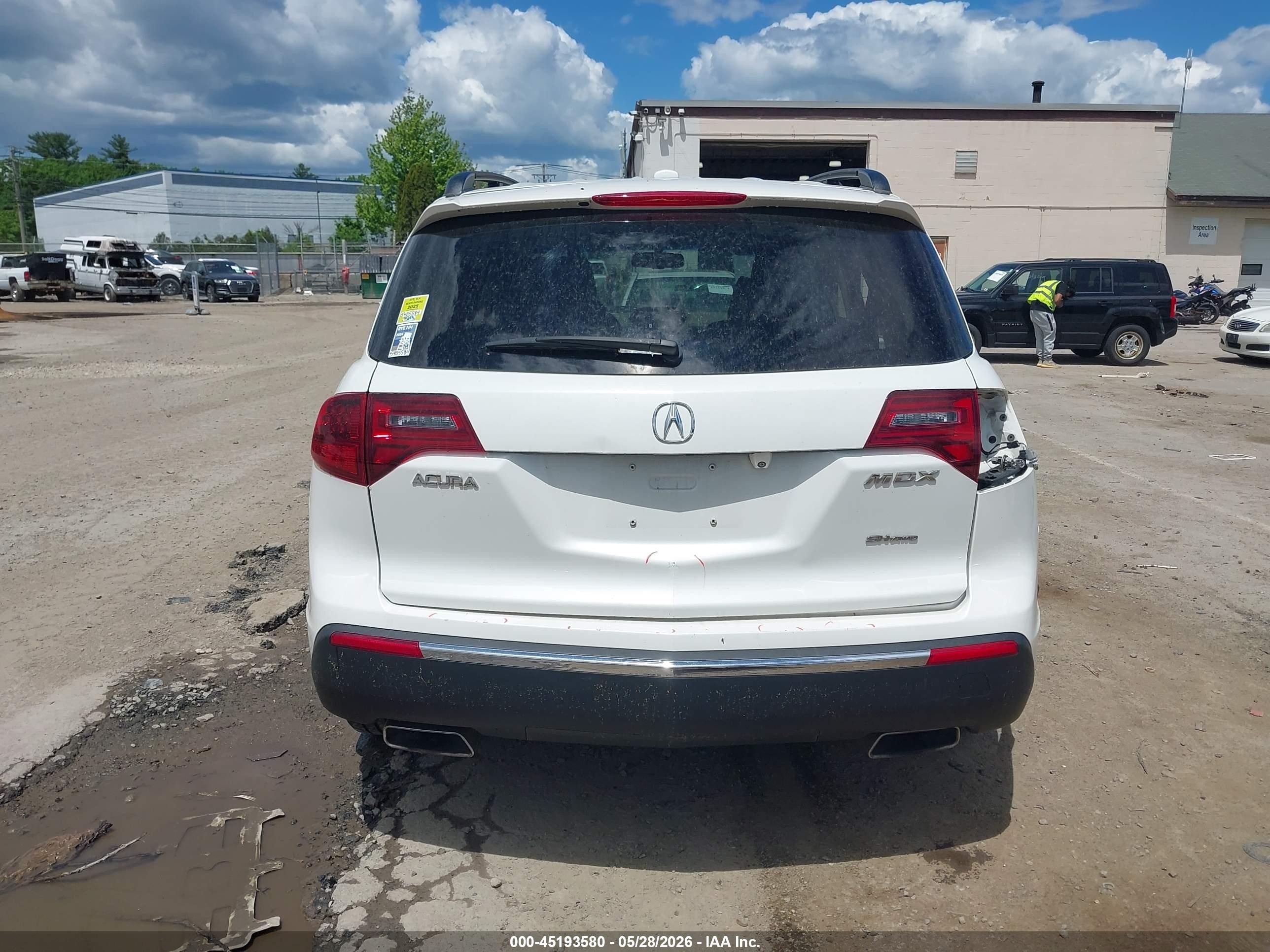 2012 Acura Mdx Technology Package White vin: 2HNYD2H41CH545158