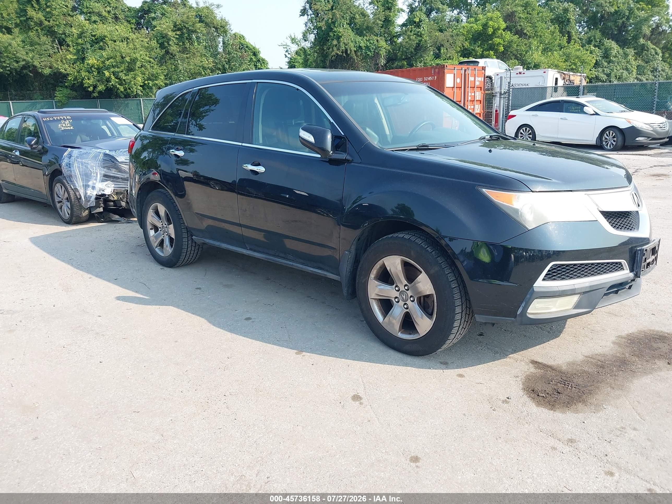 2010 Acura Mdx Technology Package Black vin: 2HNYD2H42AH505166
