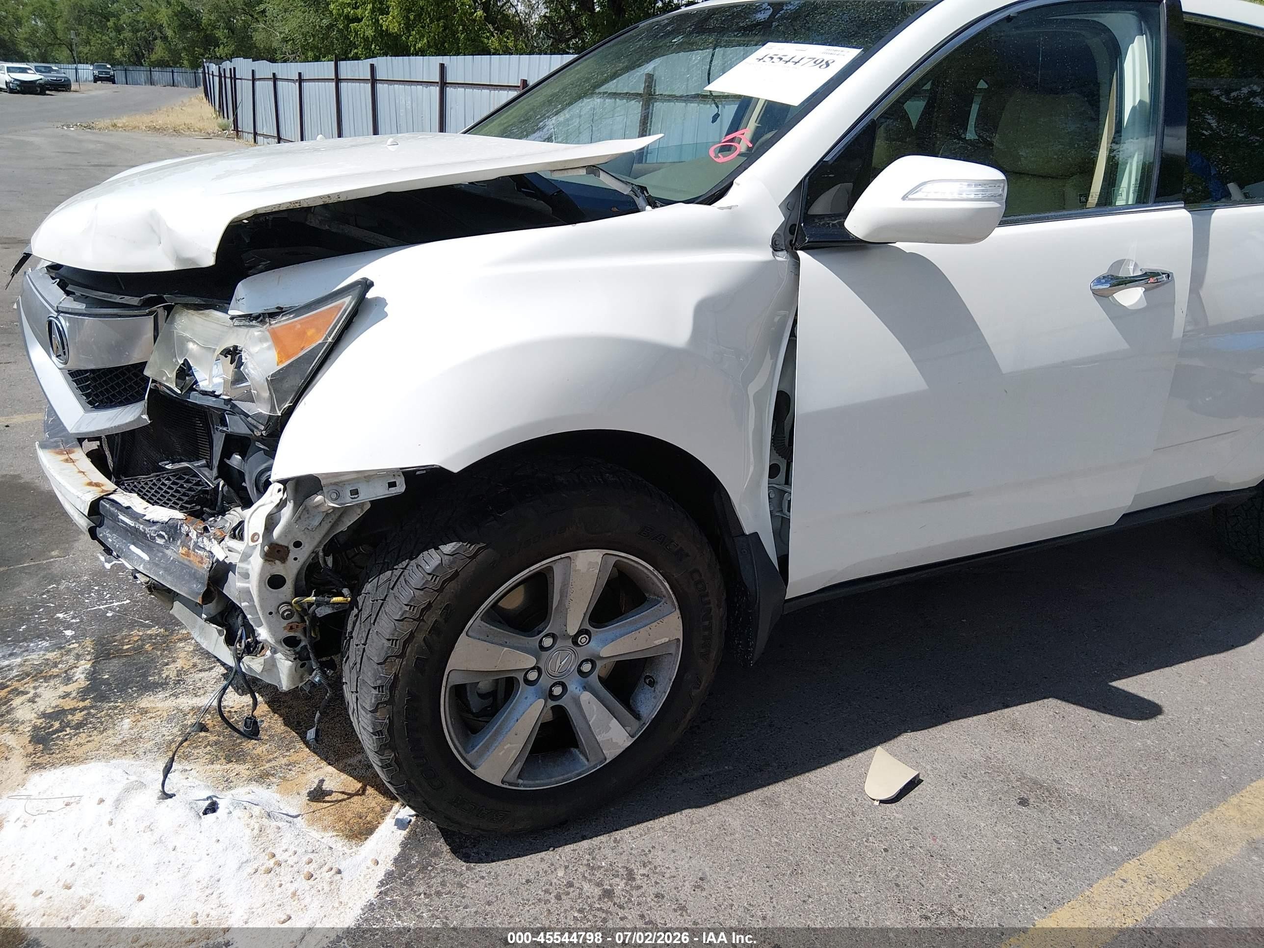 2010 Acura Mdx Technology Package White vin: 2HNYD2H42AH524672