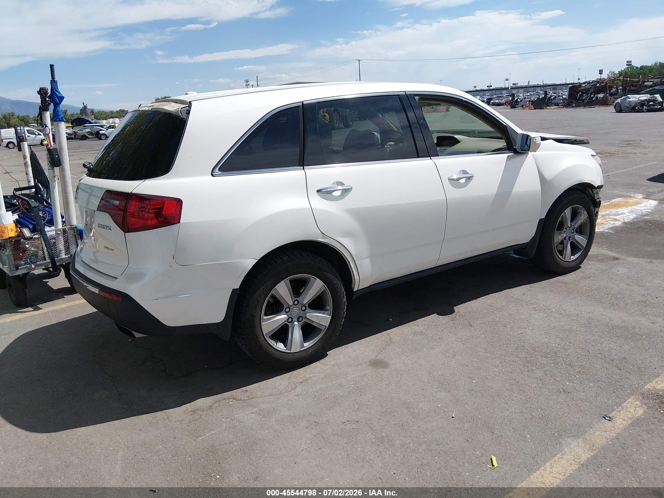 2010 Acura Mdx Technology Package White vin: 2HNYD2H42AH524672