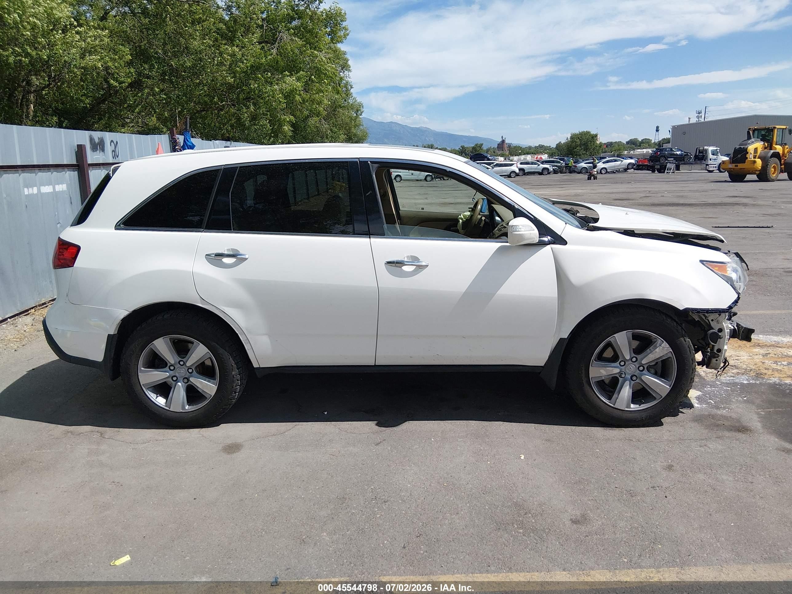 2010 Acura Mdx Technology Package White vin: 2HNYD2H42AH524672