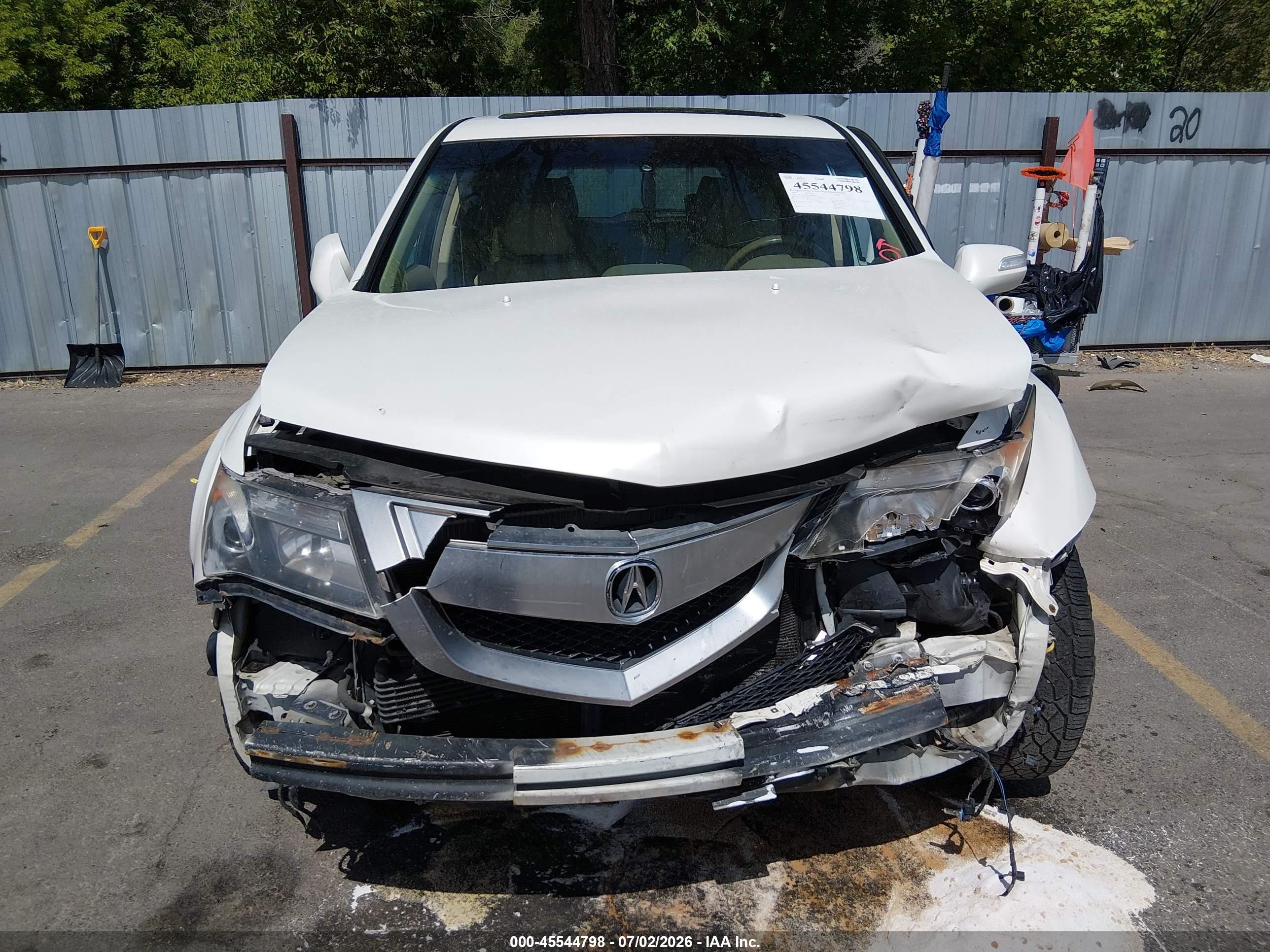 2010 Acura Mdx Technology Package White vin: 2HNYD2H42AH524672