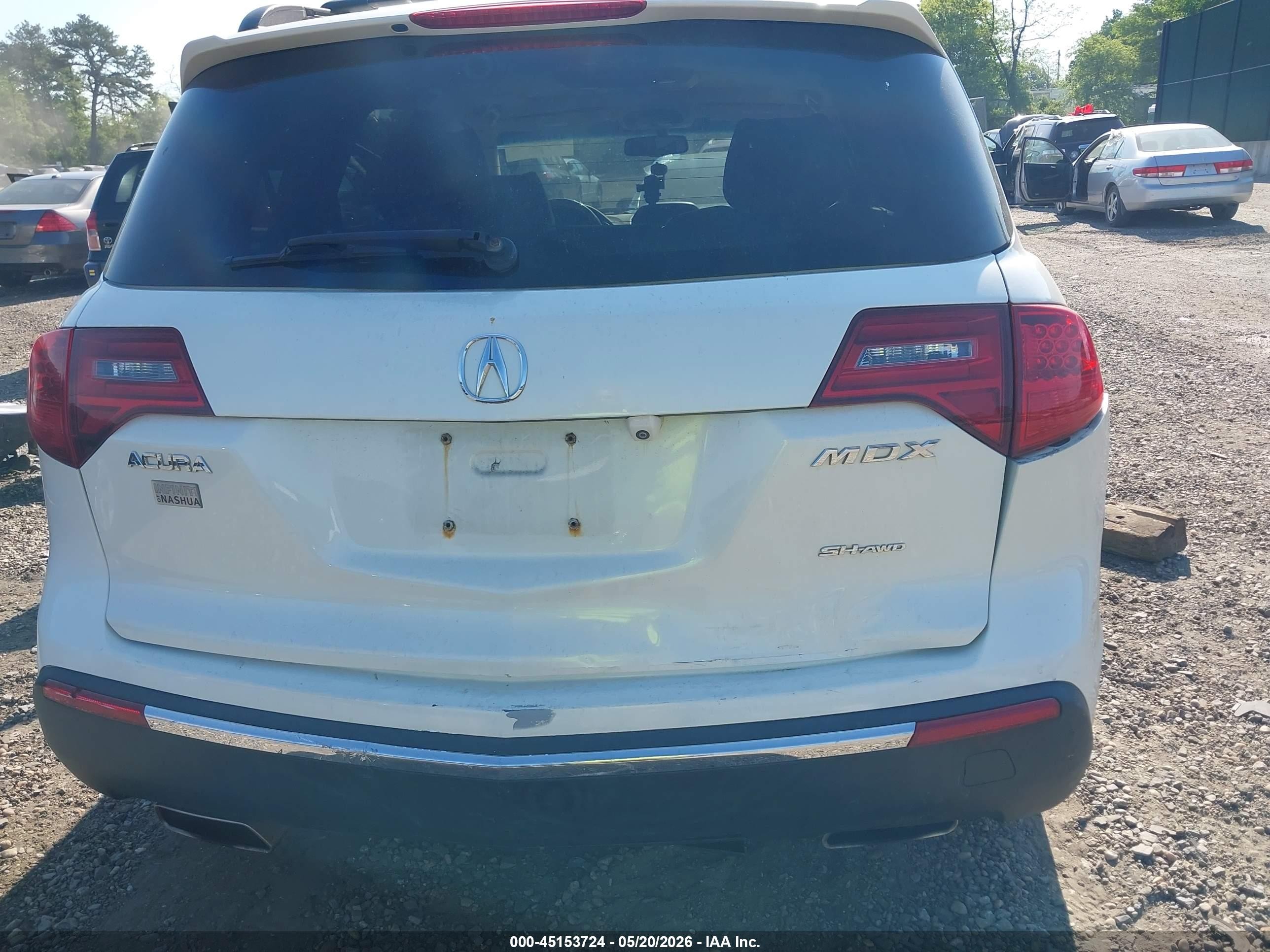 2010 Acura Mdx Technology Package White vin: 2HNYD2H42AH529435