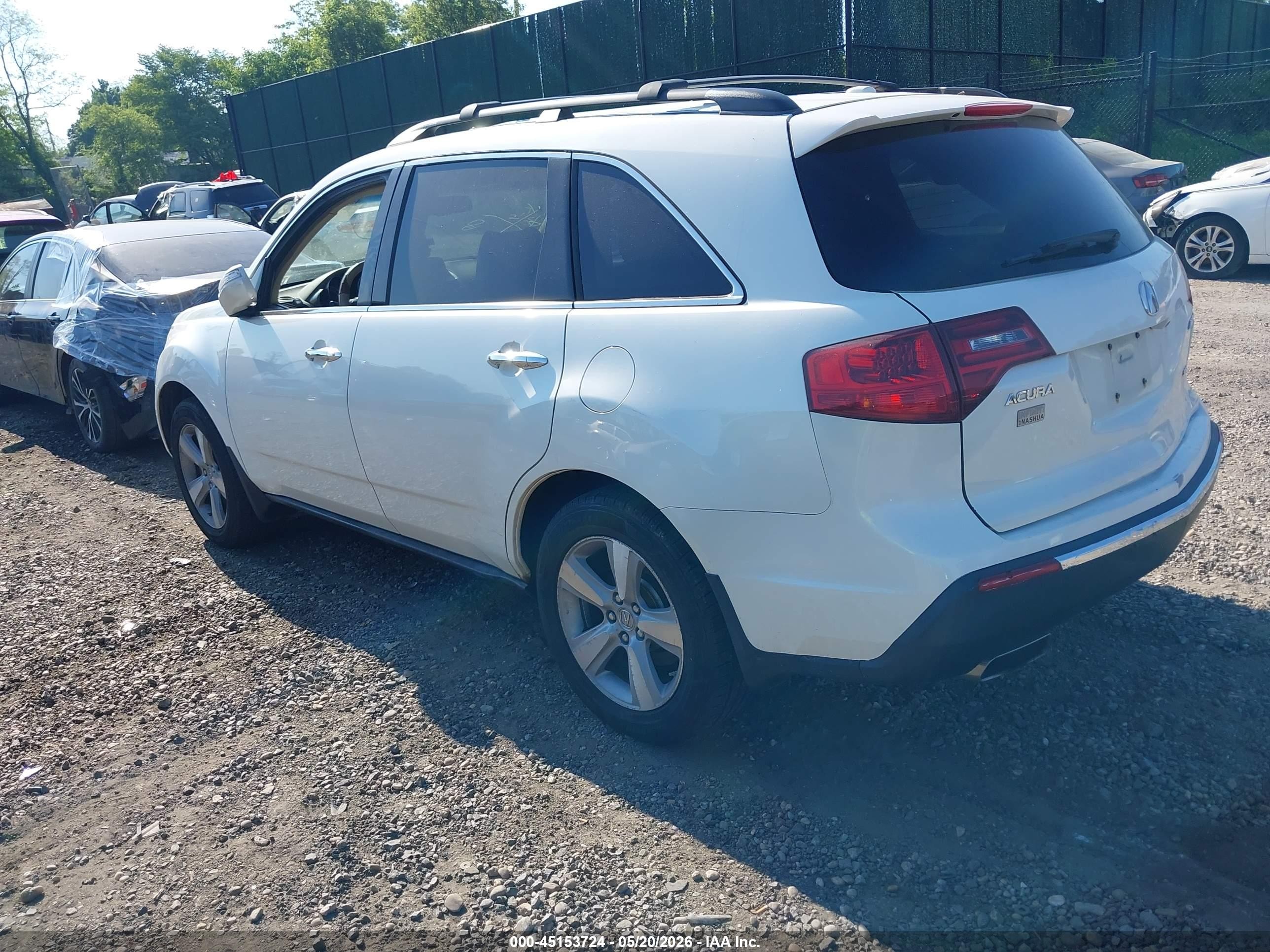 2010 Acura Mdx Technology Package White vin: 2HNYD2H42AH529435