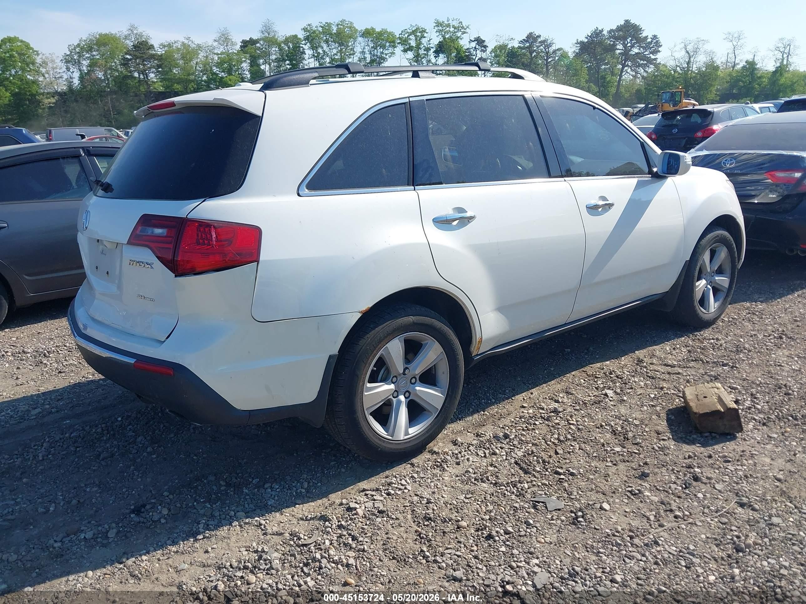 2010 Acura Mdx Technology Package White vin: 2HNYD2H42AH529435