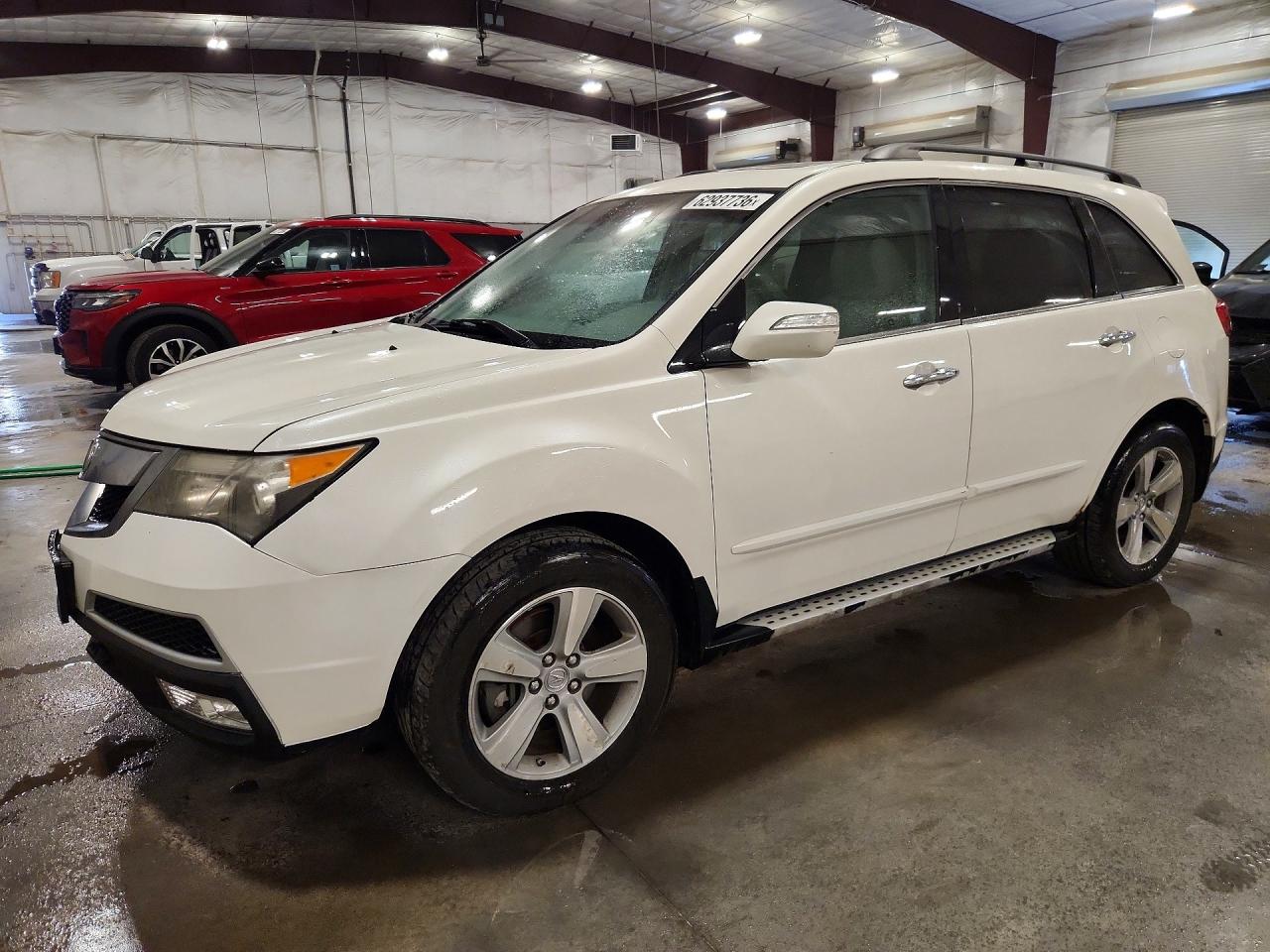 2011 Acura Mdx Technology White vin: 2HNYD2H42BH511566