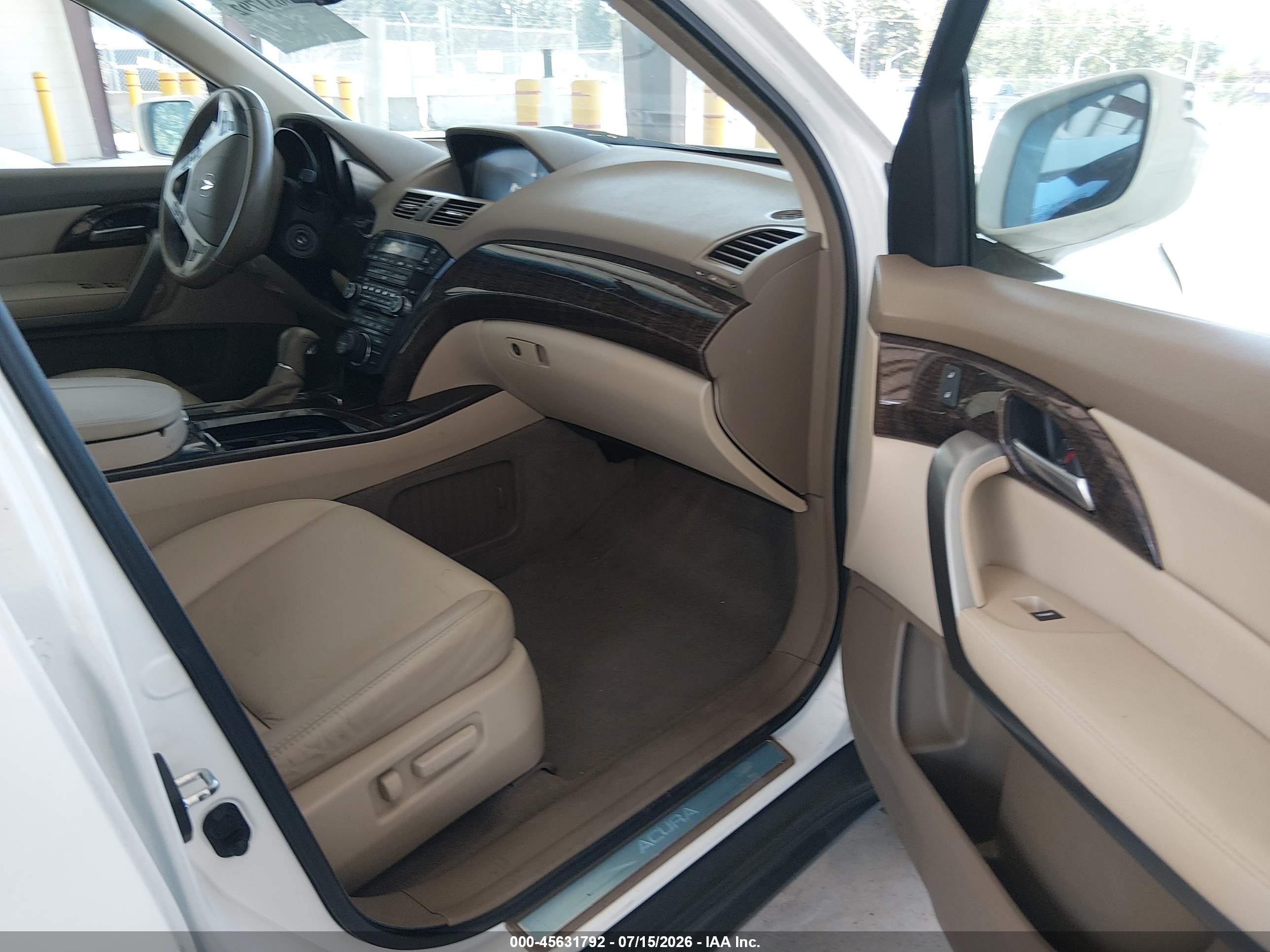 2012 Acura Mdx Technology Package Cream vin: 2HNYD2H42CH510550