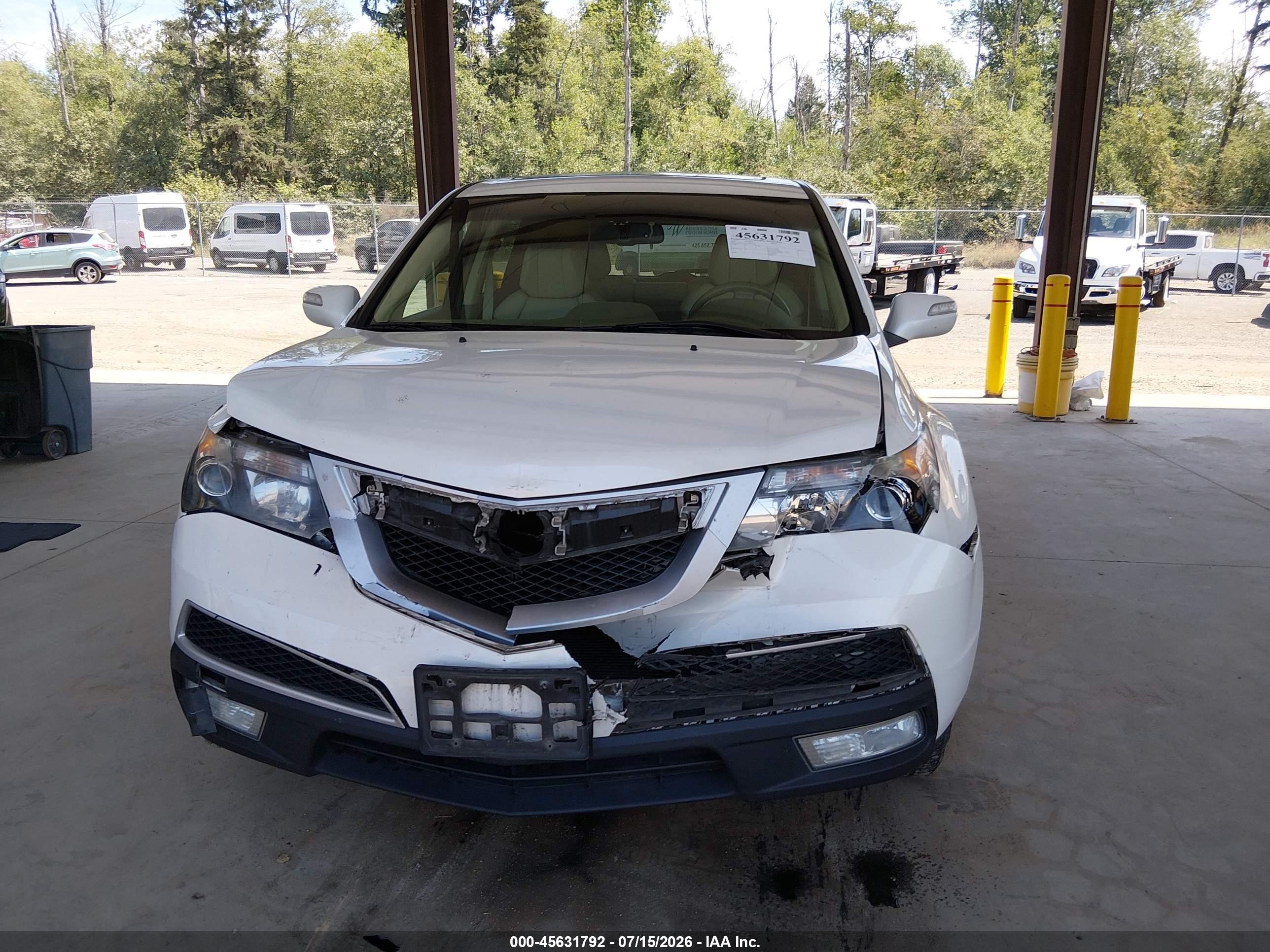 2012 Acura Mdx Technology Package Cream vin: 2HNYD2H42CH510550