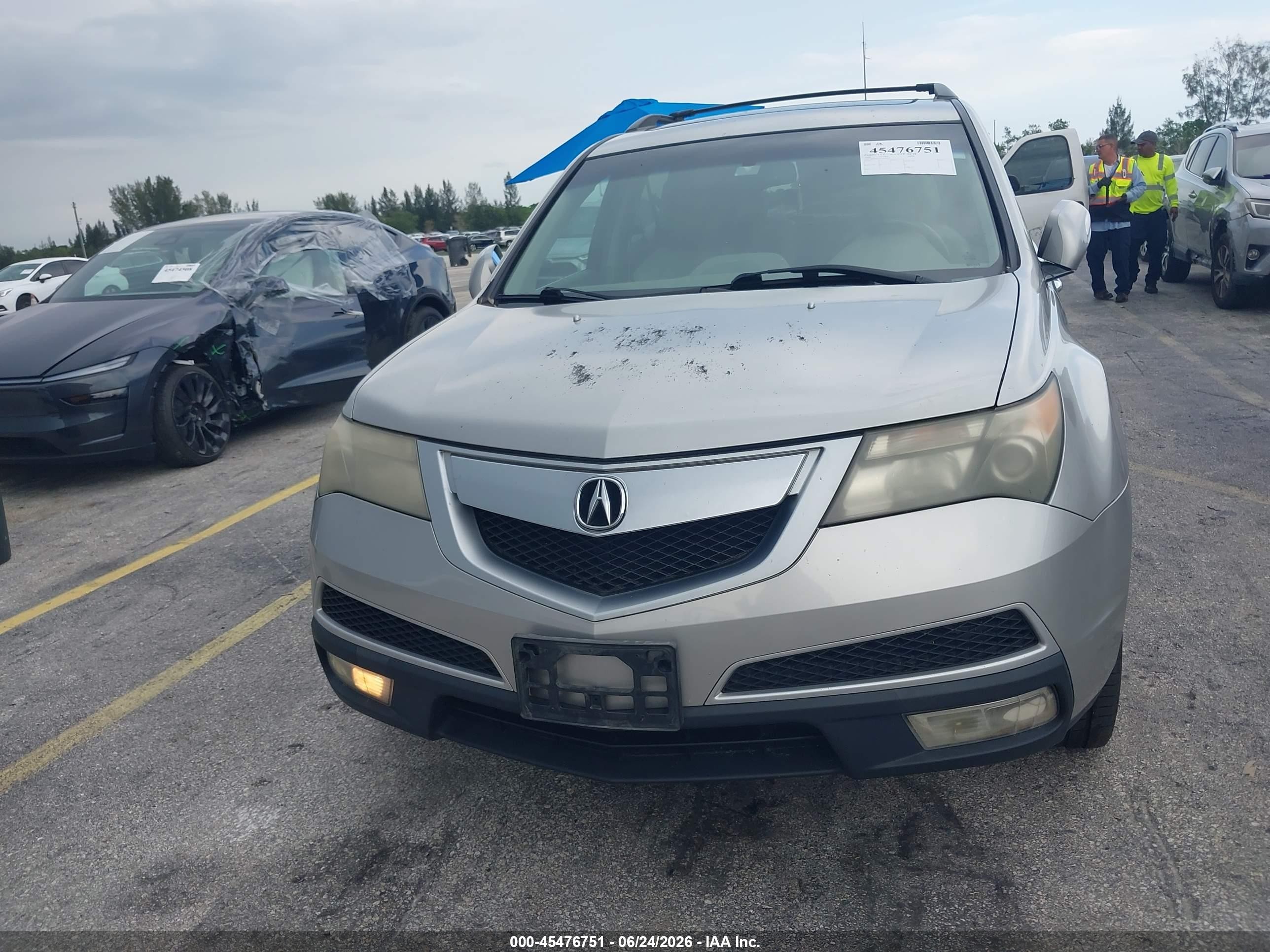 2010 Acura Mdx Technology Package Silver vin: 2HNYD2H43AH504835