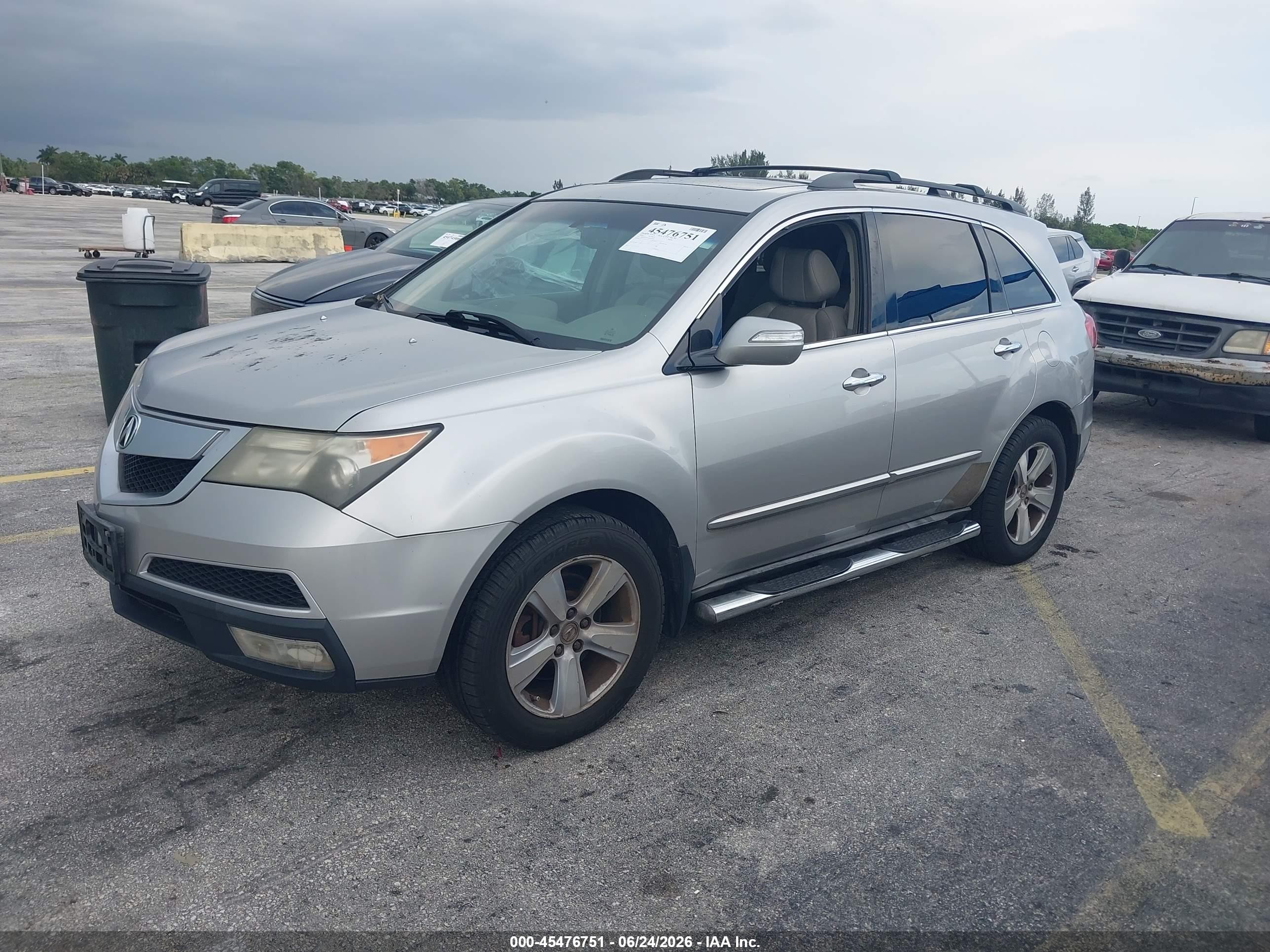 2010 Acura Mdx Technology Package Silver vin: 2HNYD2H43AH504835