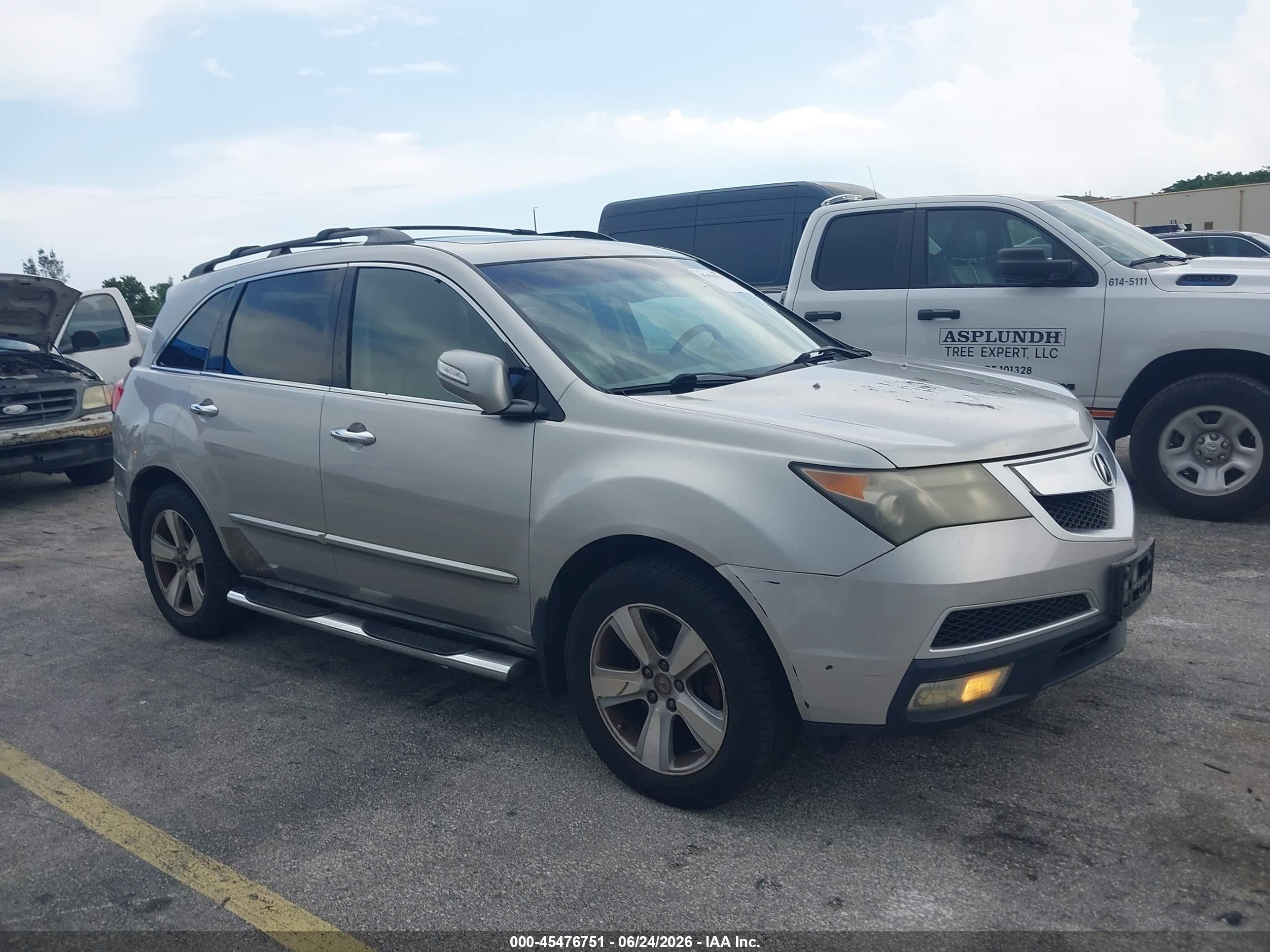 2010 Acura Mdx Technology Package Silver vin: 2HNYD2H43AH504835