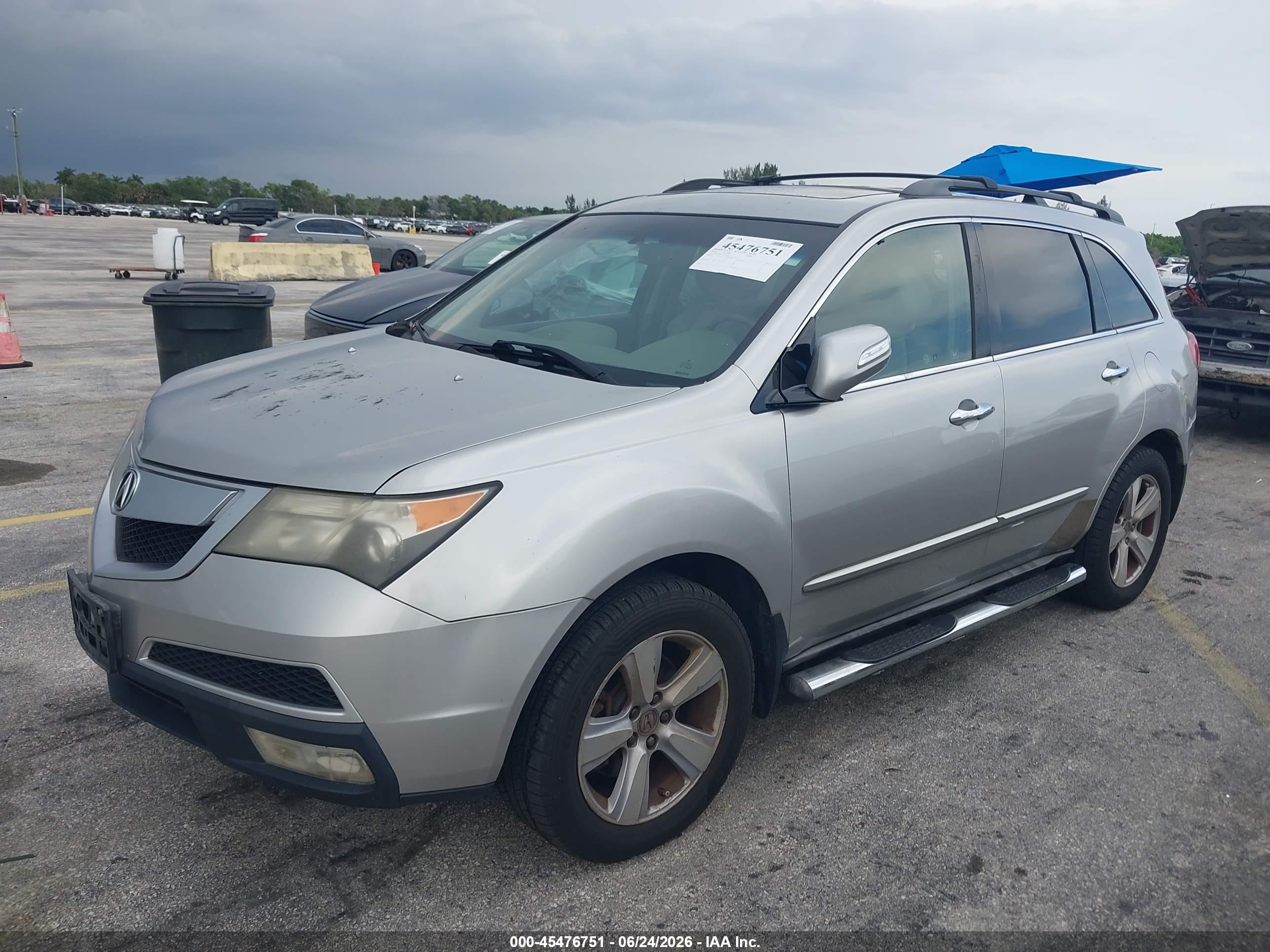 2010 Acura Mdx Technology Package Silver vin: 2HNYD2H43AH504835