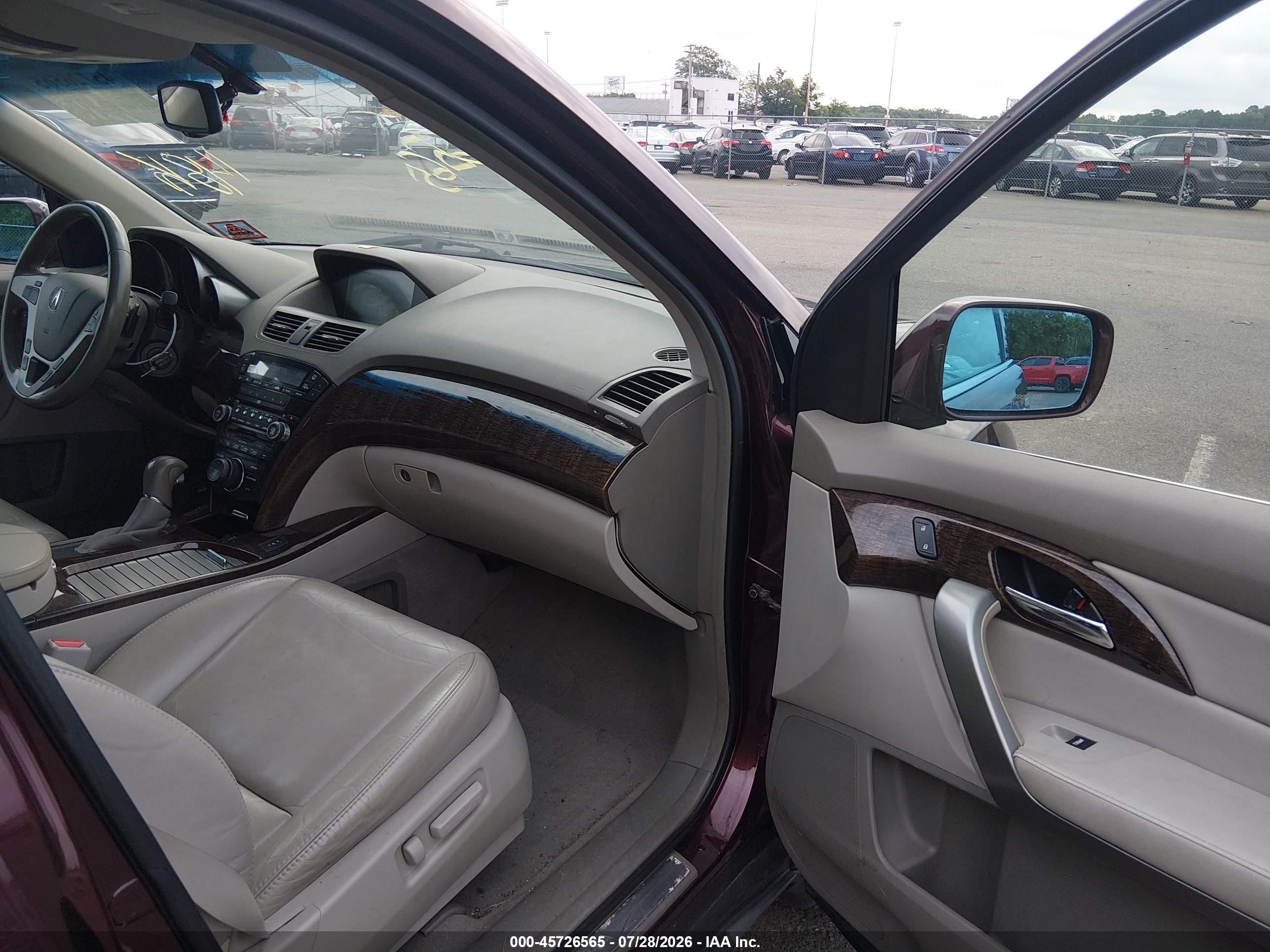 2011 Acura Mdx Technology Package Красный vin: 2HNYD2H43BH510667