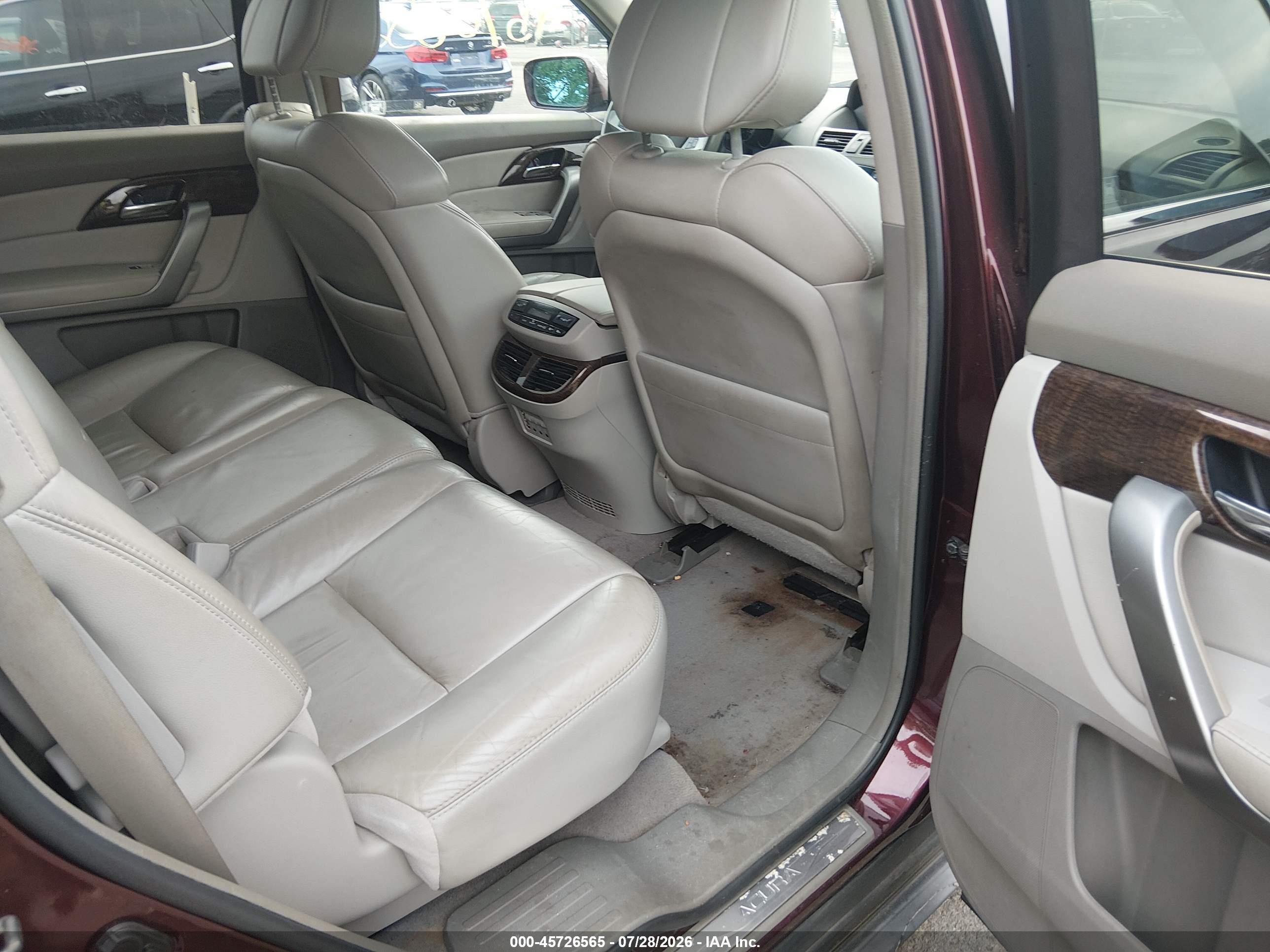 2011 Acura Mdx Technology Package Красный vin: 2HNYD2H43BH510667