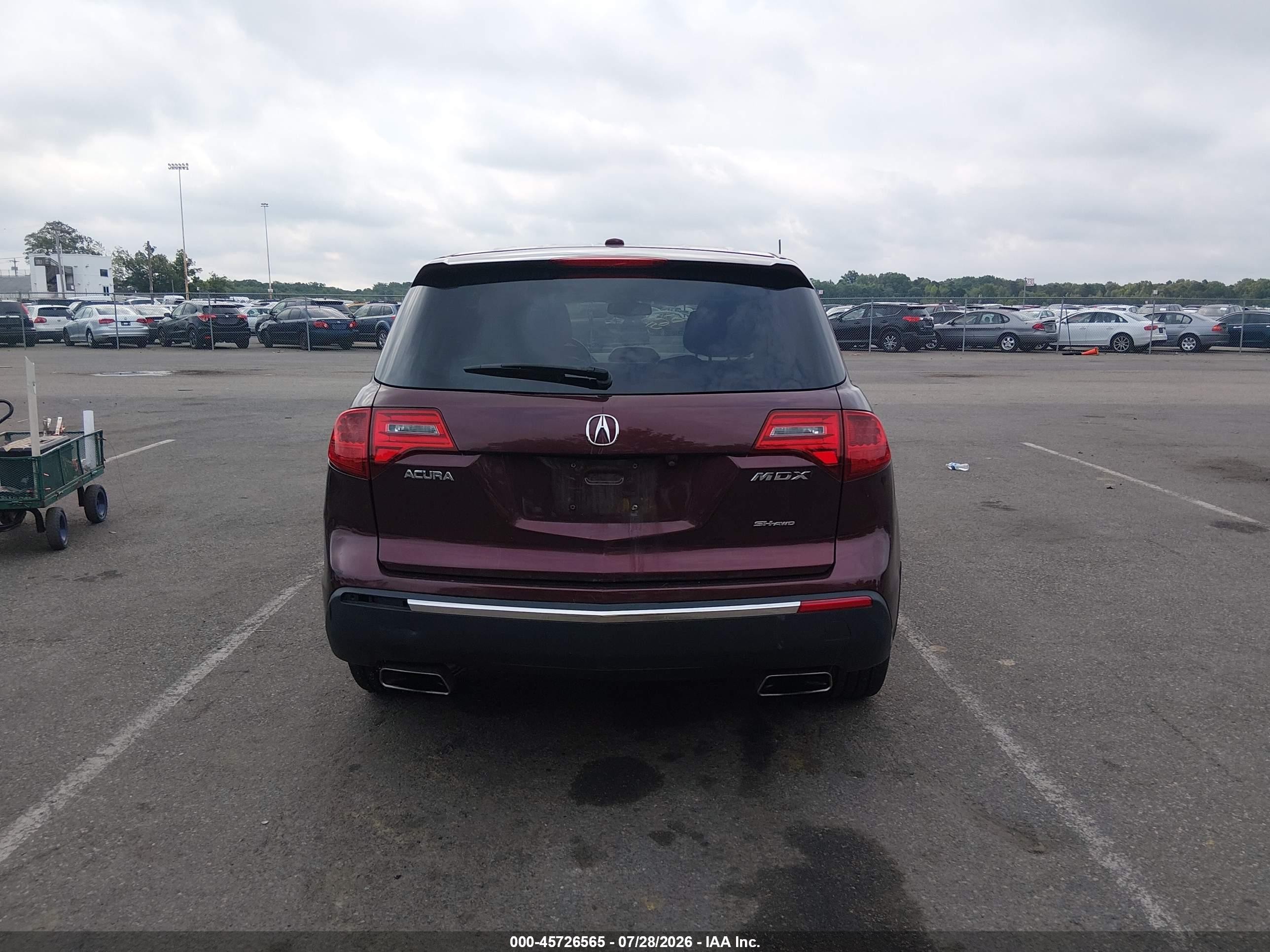 2011 Acura Mdx Technology Package Красный vin: 2HNYD2H43BH510667