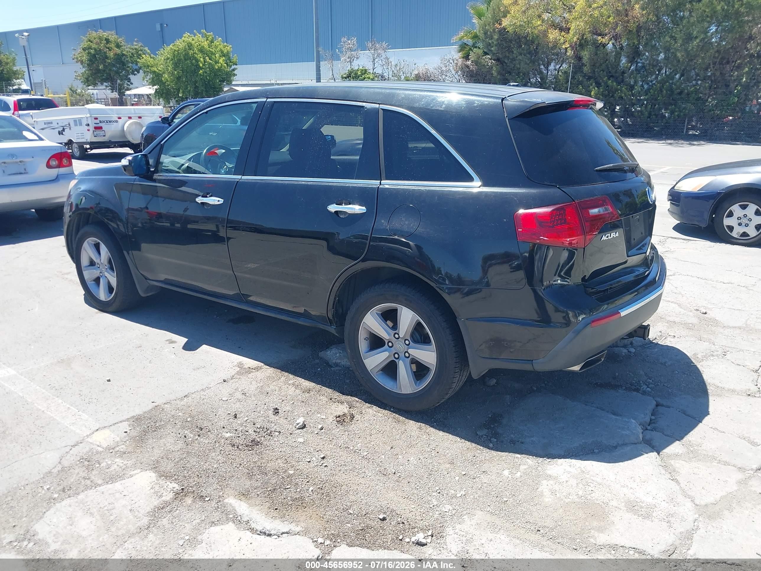 2012 Acura Mdx Technology Package Черный vin: 2HNYD2H43CH511691