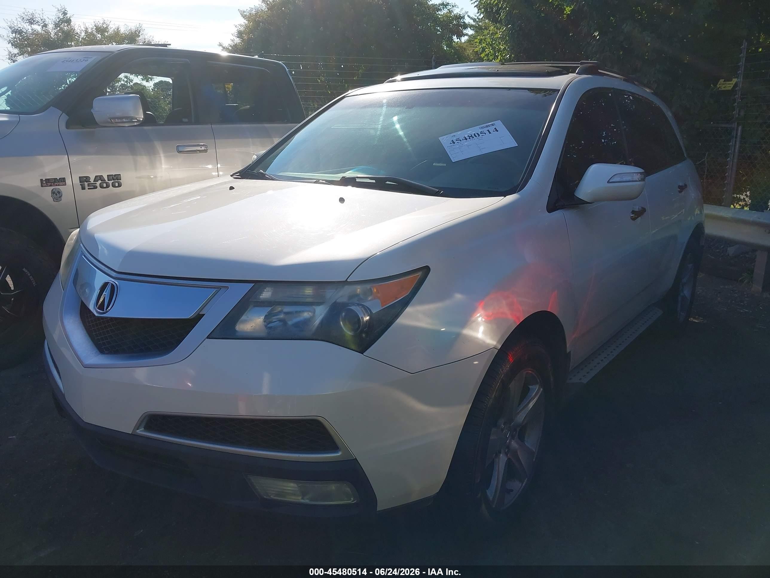 2013 Acura Mdx Technology Package White vin: 2HNYD2H43DH520750