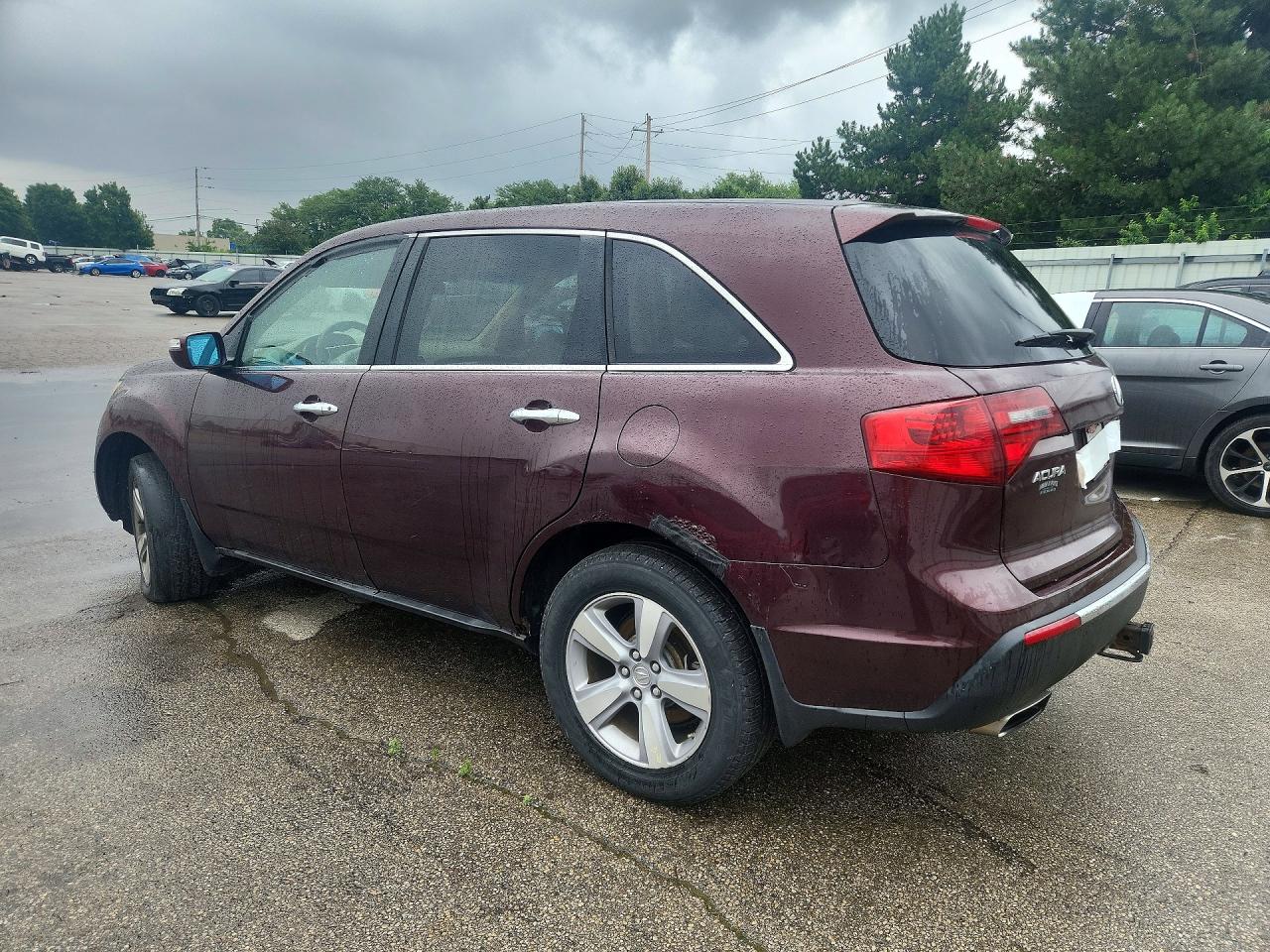 2010 Acura Mdx Technology Maroon vin: 2HNYD2H44AH507274