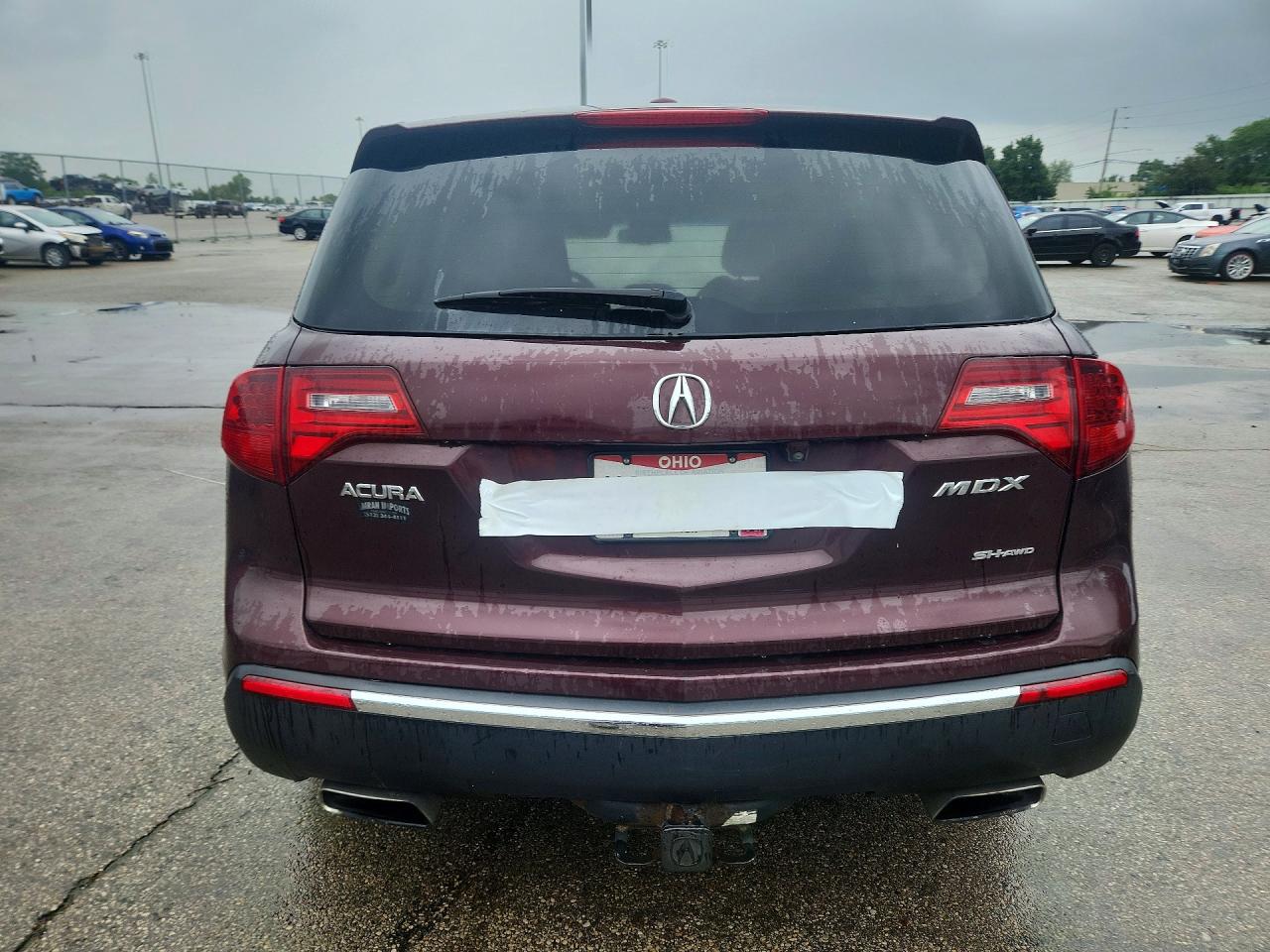 2010 Acura Mdx Technology Maroon vin: 2HNYD2H44AH507274