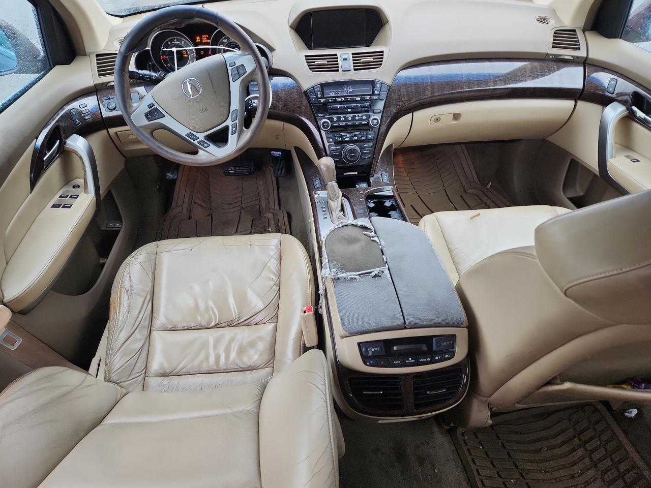 2010 Acura Mdx Technology Maroon vin: 2HNYD2H44AH507274 Damage: Right Front Seat Cushion, Torn, 1 To 2 Inches