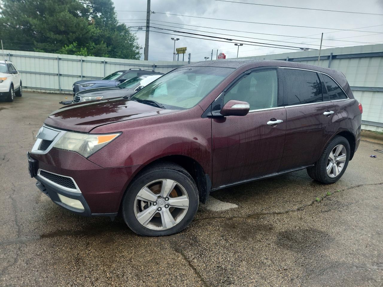 2010 Acura Mdx Technology Maroon vin: 2HNYD2H44AH507274