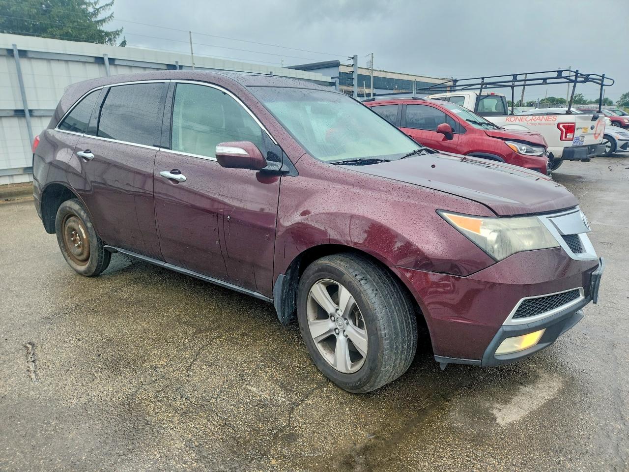 2010 Acura Mdx Technology Maroon vin: 2HNYD2H44AH507274