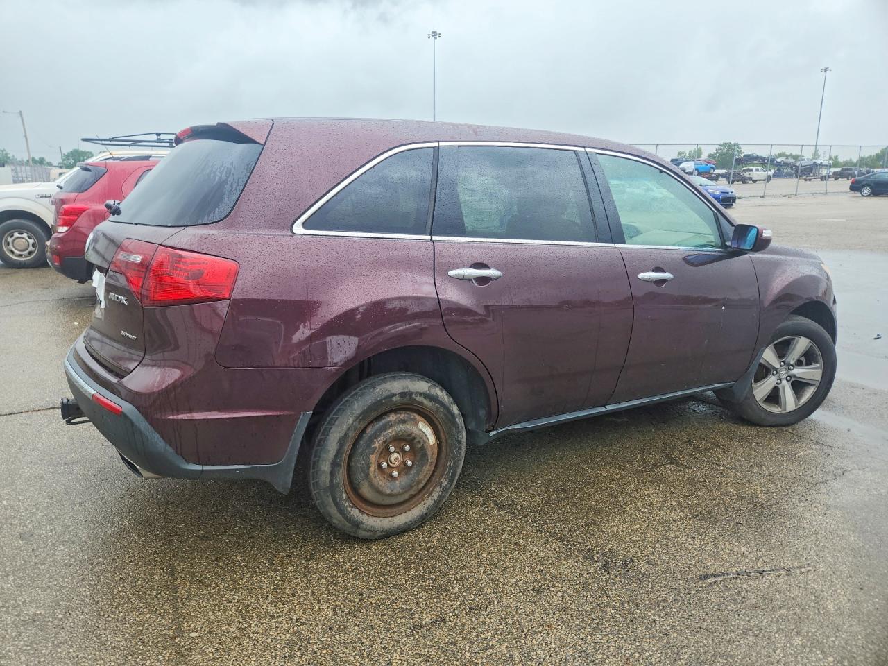 2010 Acura Mdx Technology Maroon vin: 2HNYD2H44AH507274