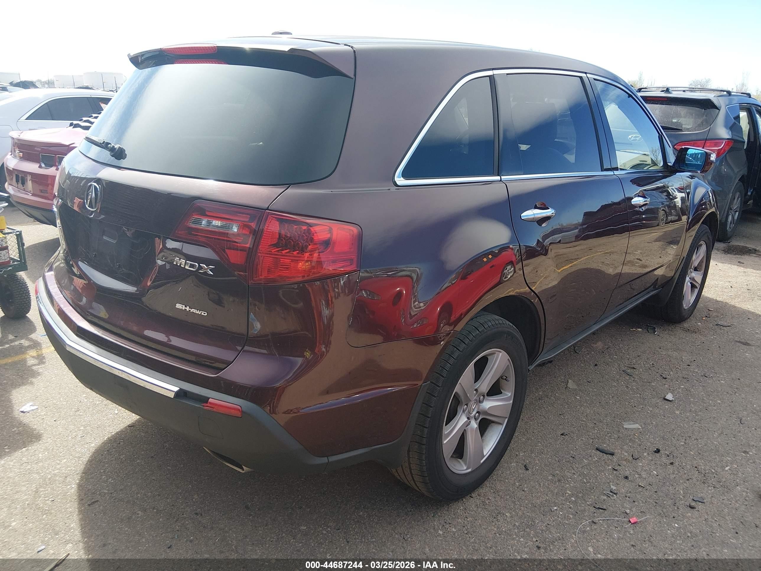 2011 Acura Mdx Technology Package Burgundy vin: 2HNYD2H44BH517059