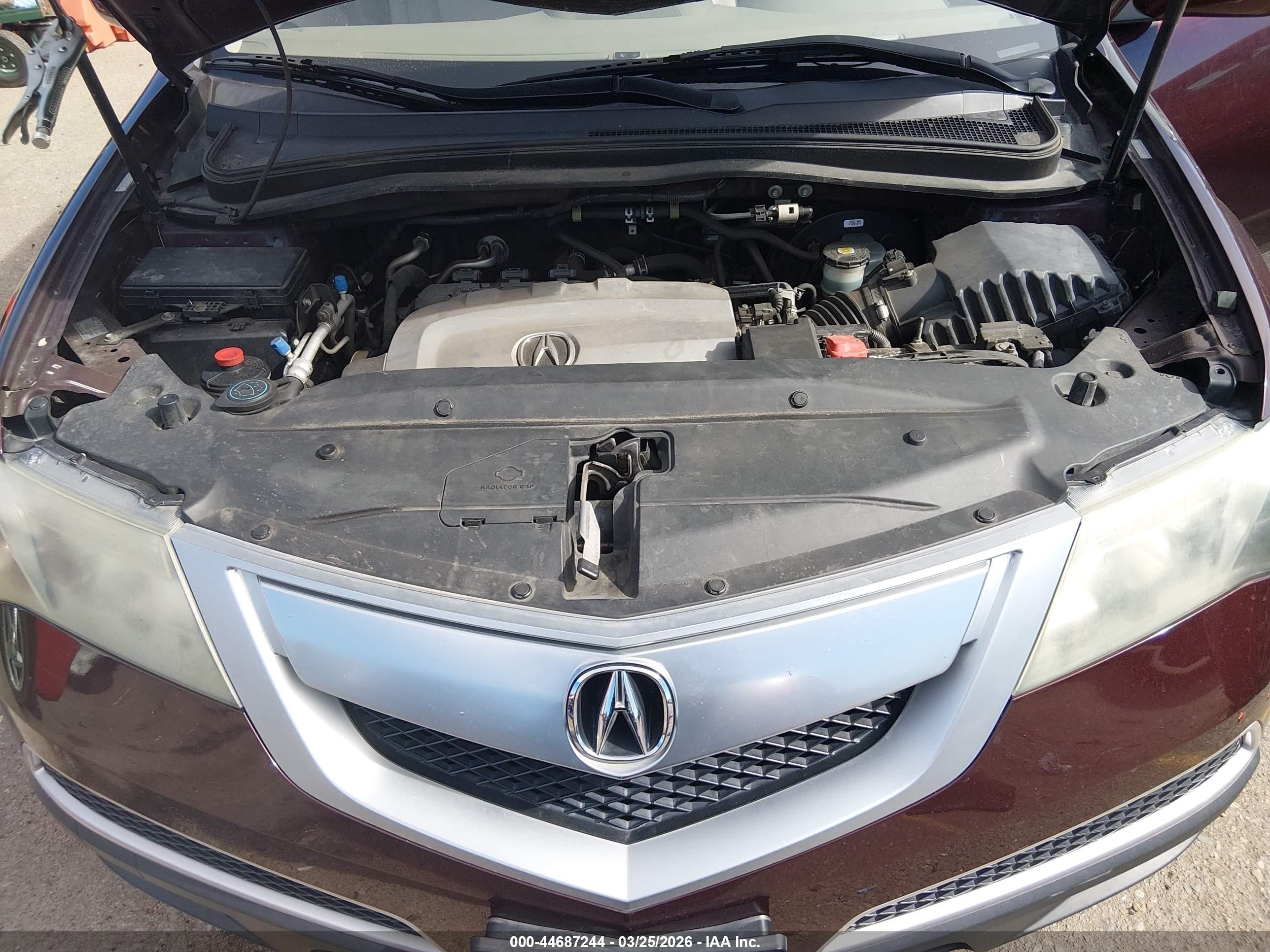 2011 Acura Mdx Technology Package Burgundy vin: 2HNYD2H44BH517059