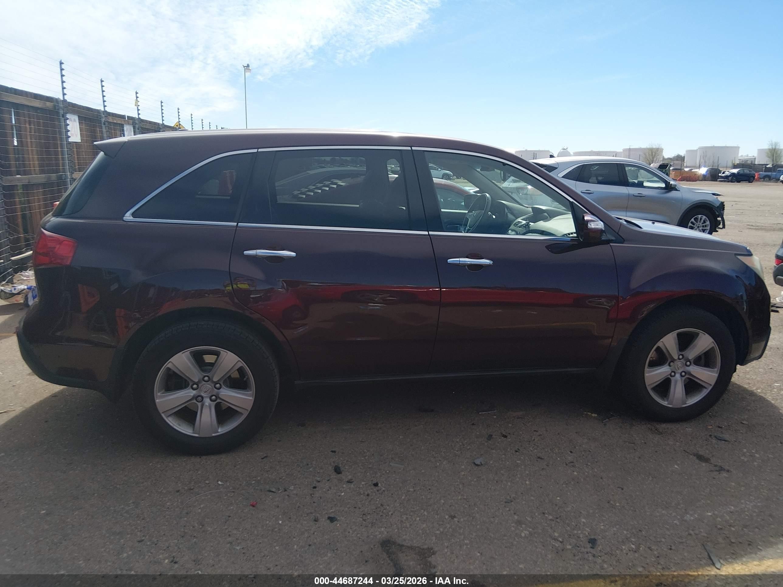 2011 Acura Mdx Technology Package Burgundy vin: 2HNYD2H44BH517059