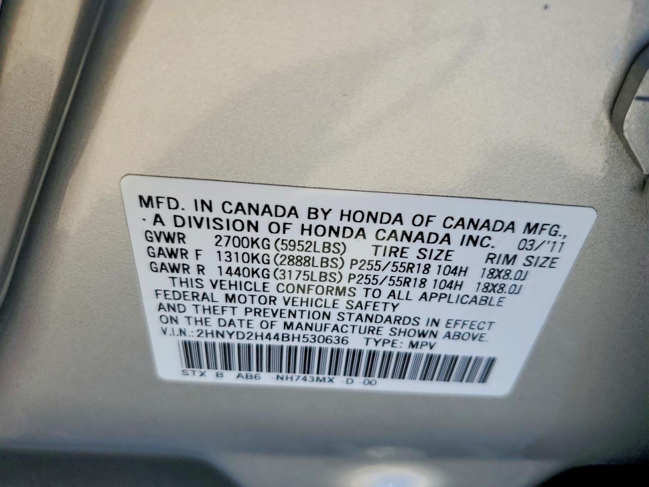 2011 Acura Mdx Technology Silver vin: 2HNYD2H44BH530636
