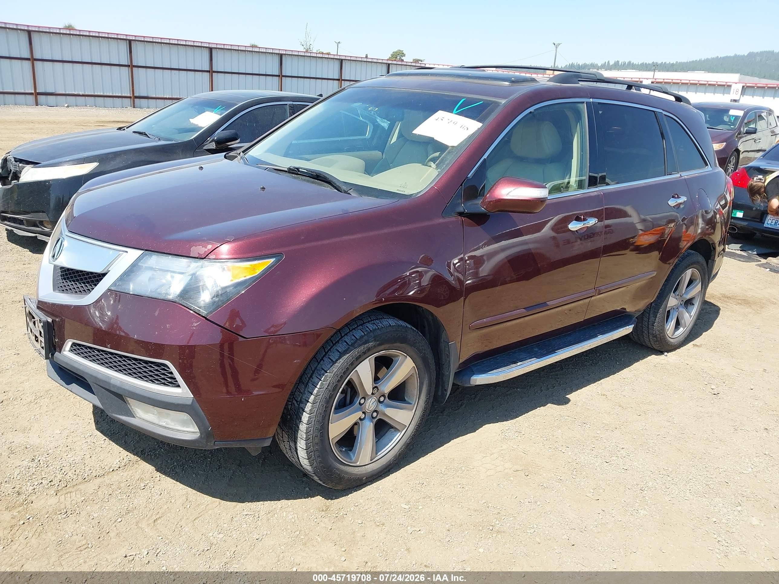 2011 Acura Mdx Technology Package Maroon vin: 2HNYD2H44BH539093