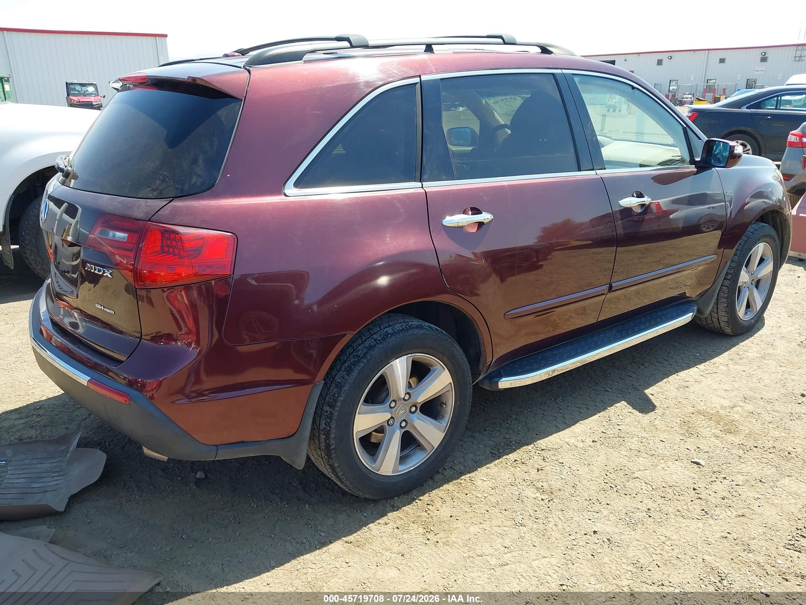 2011 Acura Mdx Technology Package Maroon vin: 2HNYD2H44BH539093