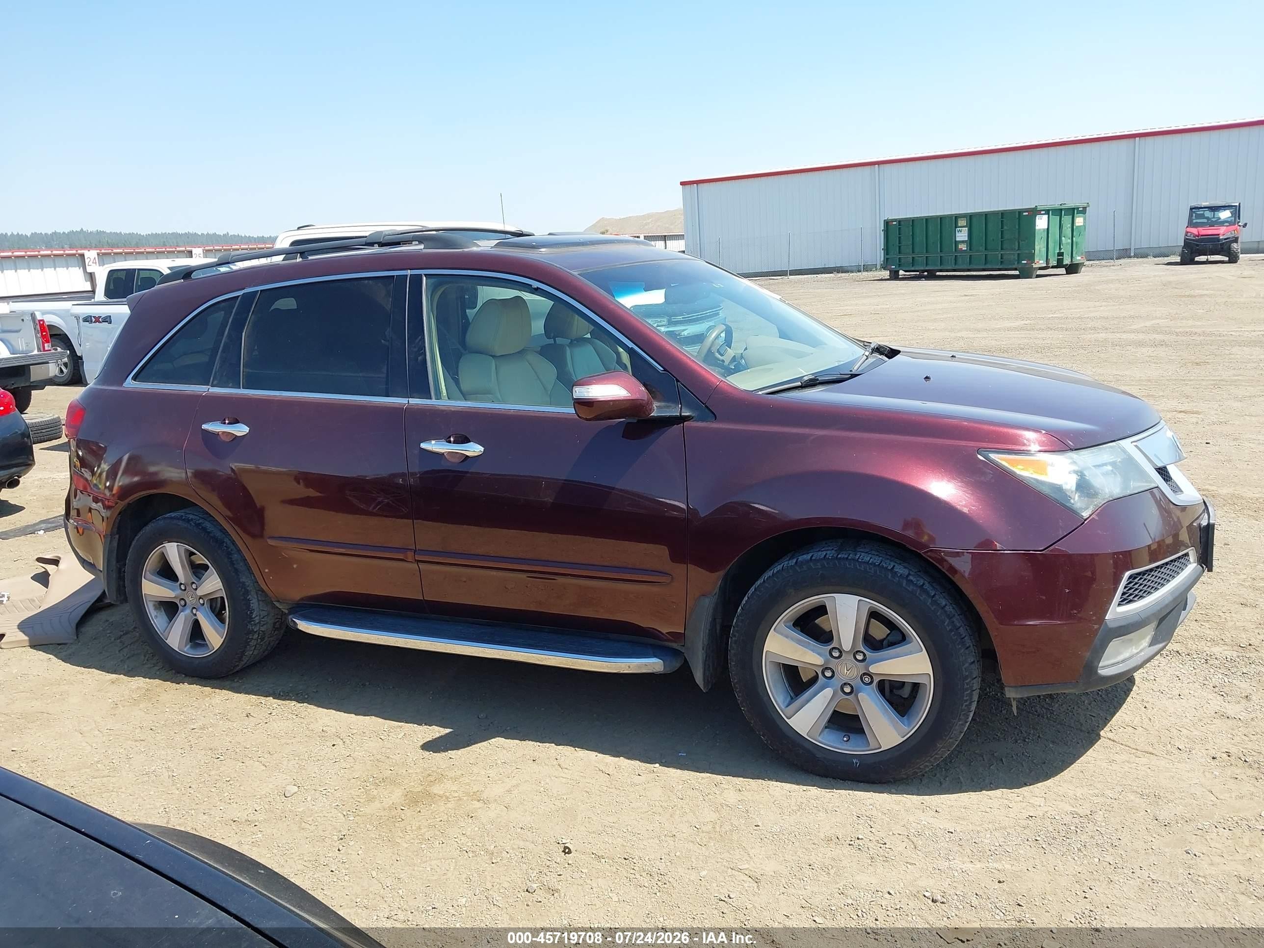 2011 Acura Mdx Technology Package Maroon vin: 2HNYD2H44BH539093
