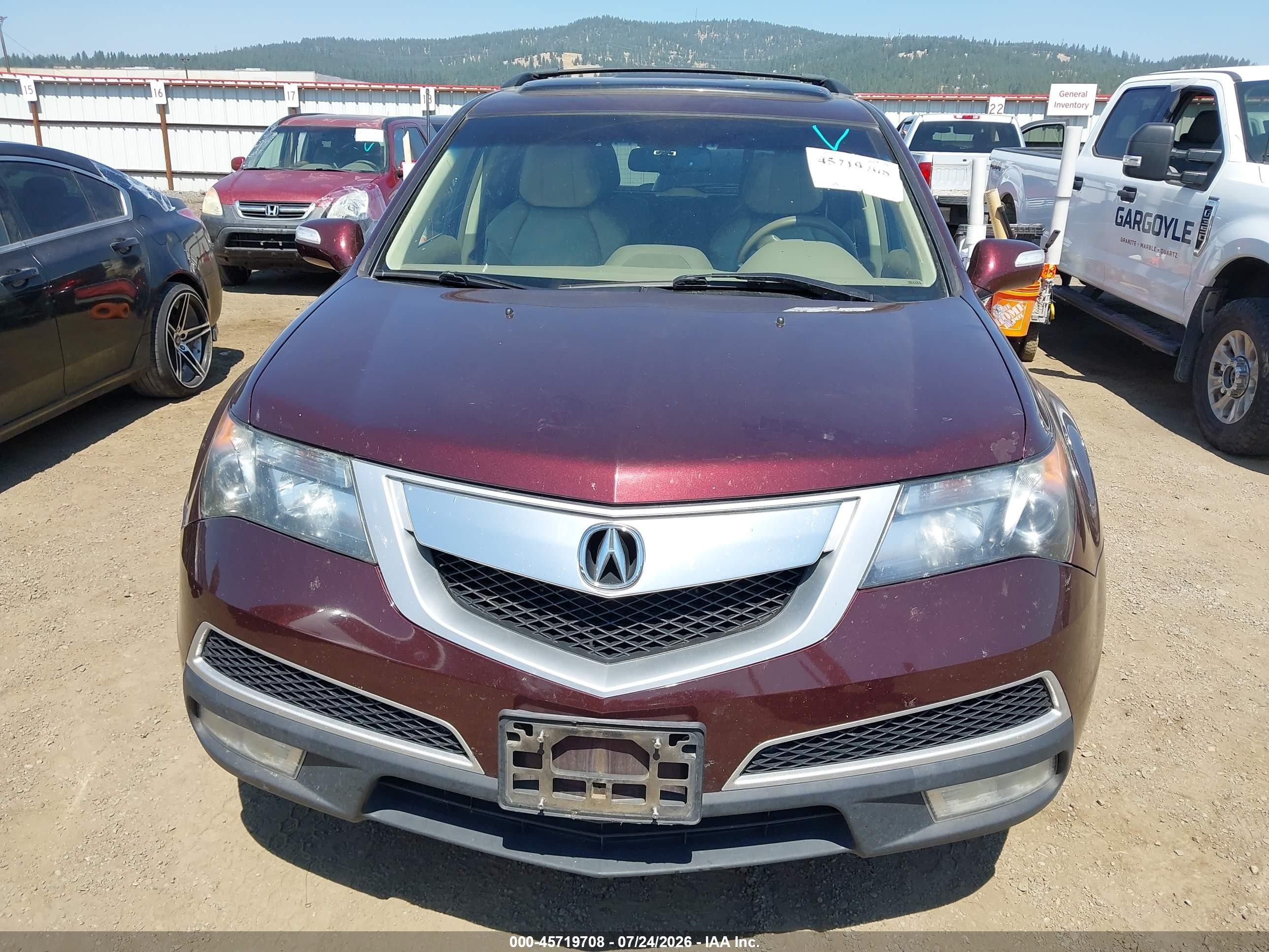 2011 Acura Mdx Technology Package Maroon vin: 2HNYD2H44BH539093