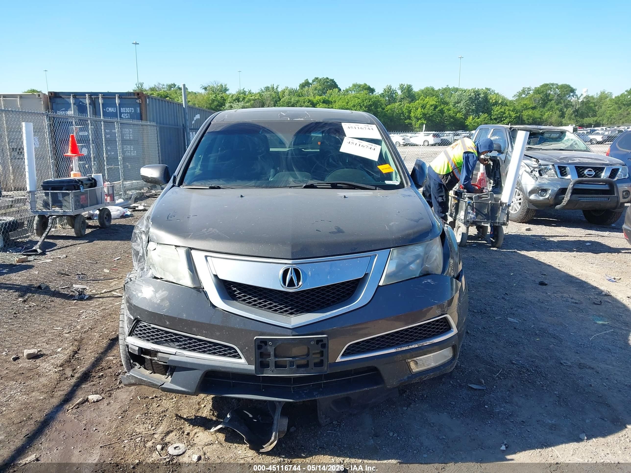 2012 Acura Mdx Technology Package Серый vin: 2HNYD2H44CH513773