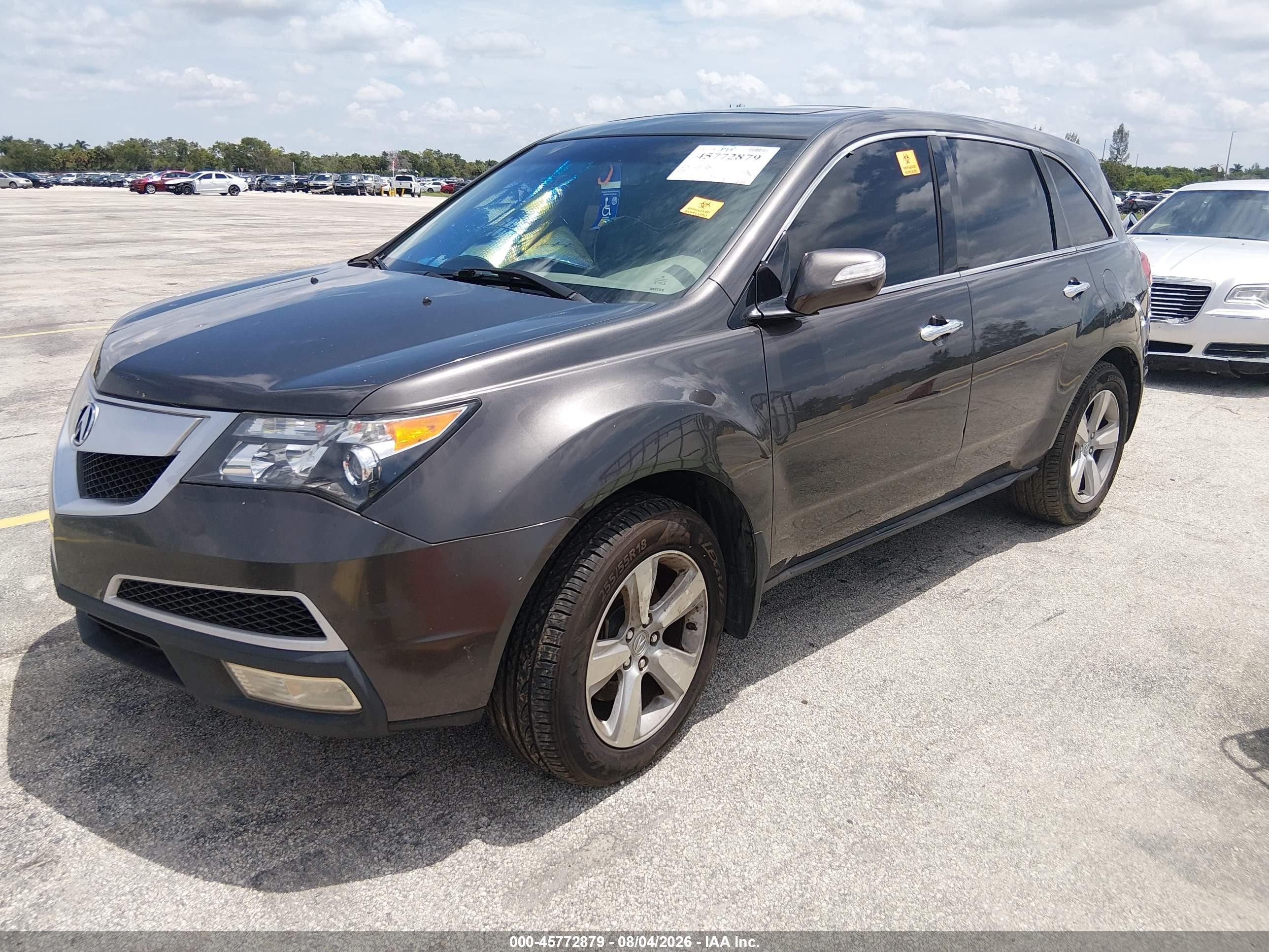 2010 Acura Mdx Technology Package Gray vin: 2HNYD2H45AH502164