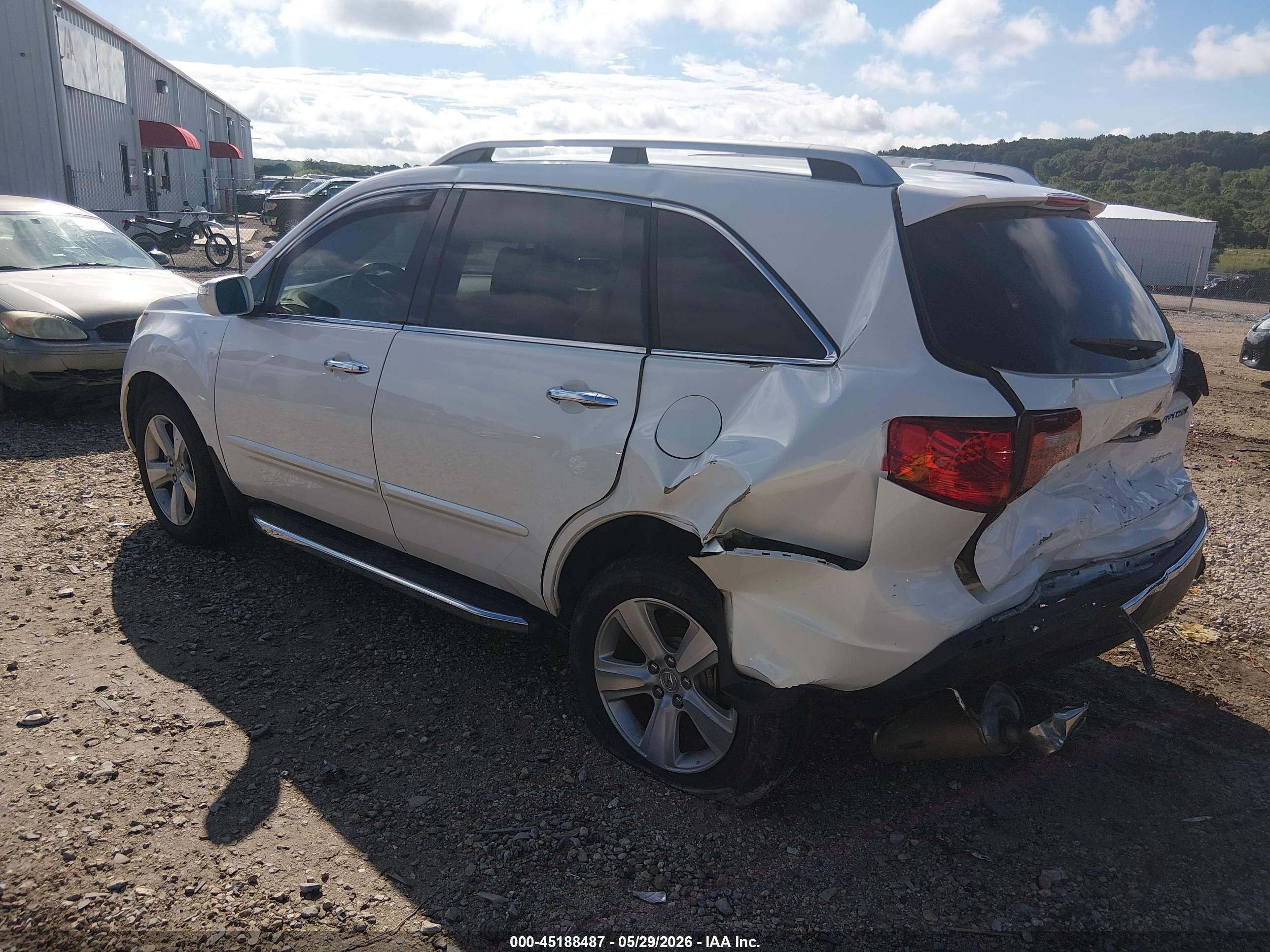 2010 Acura Mdx Technology Package White vin: 2HNYD2H45AH530188